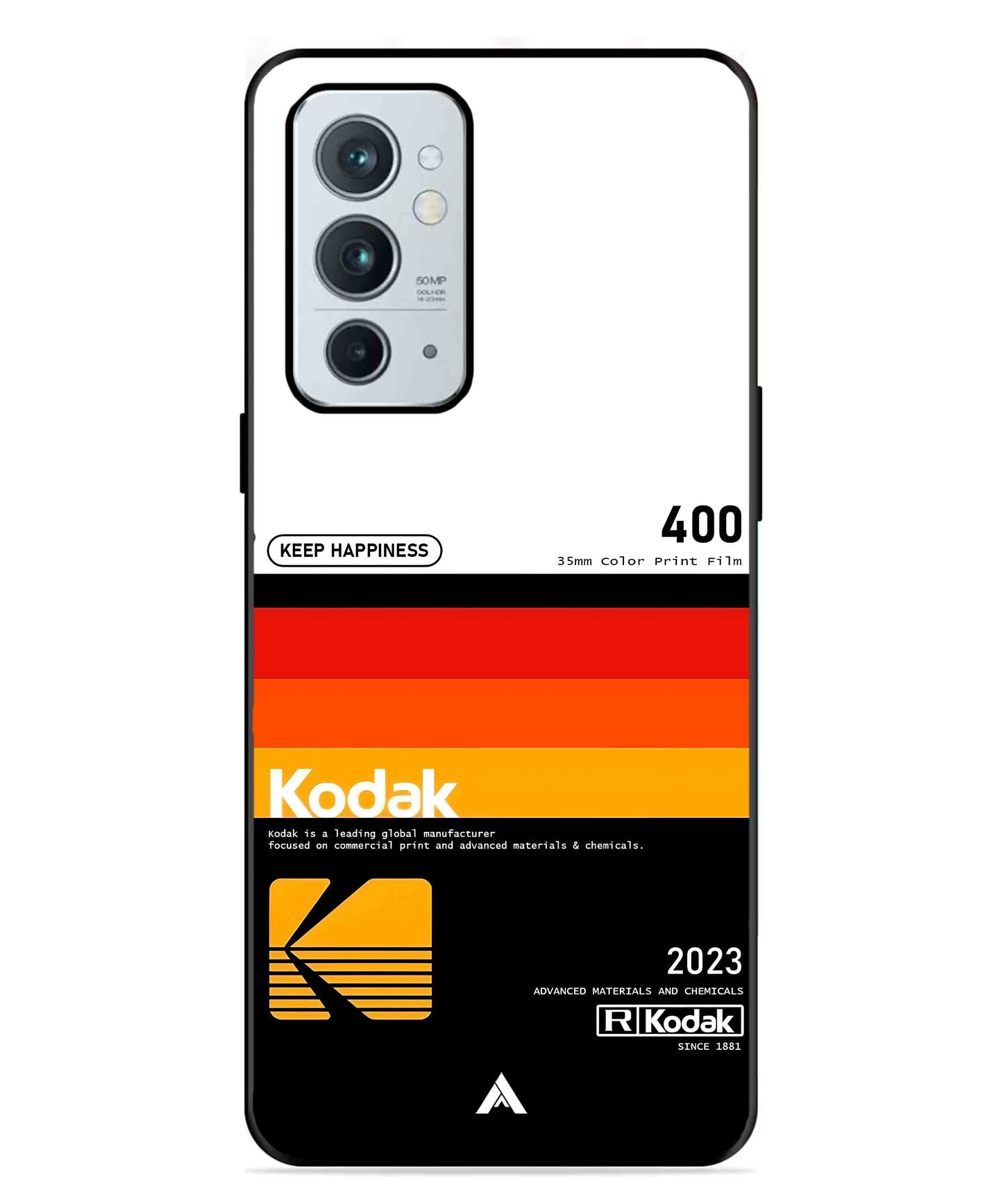 Kodak 400 Aesthetic Metal Back Cover Phone Case for Oneplus 9RT