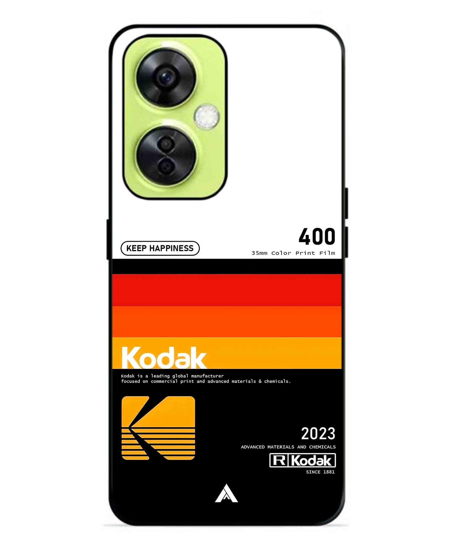 Kodak 400 Aesthetic Metal Back Cover Phone Case for Oneplus Nord CE 3 Lite