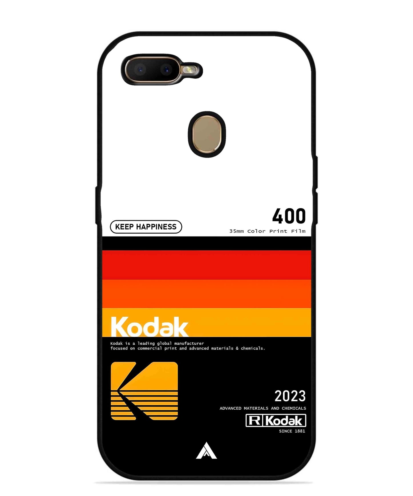 Kodak 400 Aesthetic Metal Back Cover Phone Case for Oppo A11K