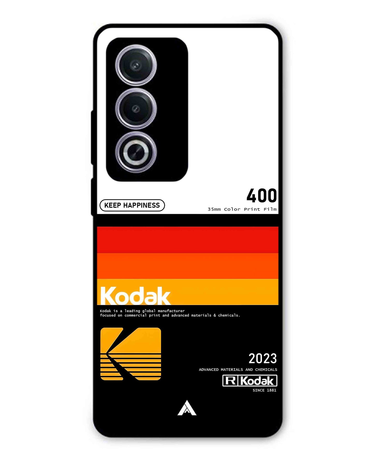 Kodak 400 Aesthetic Metal Back Cover Phone Case for Oppo A3 Pro