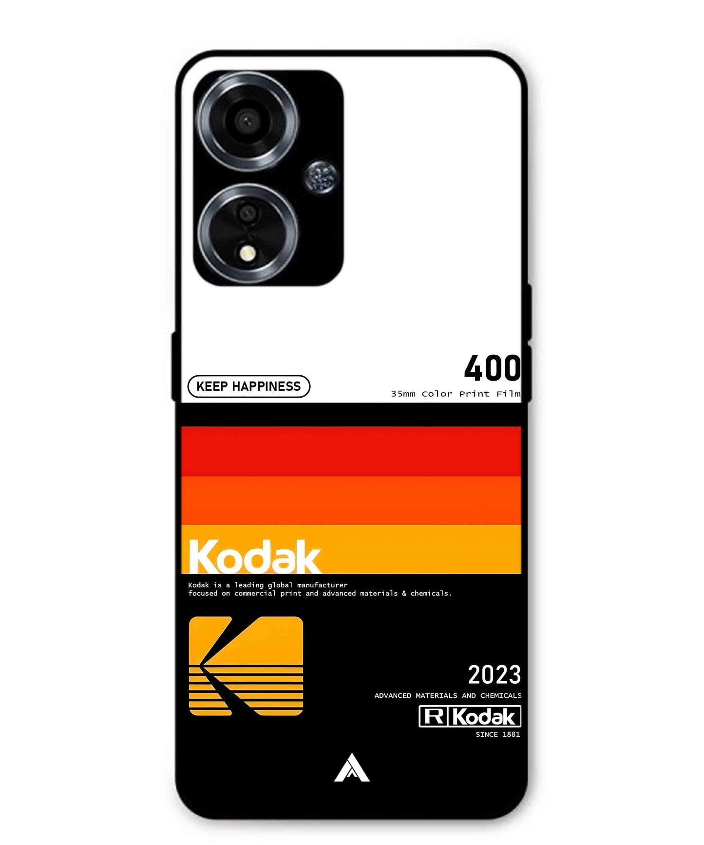 Kodak 400 Aesthetic Metal Back Cover Phone Case for Oppo A59