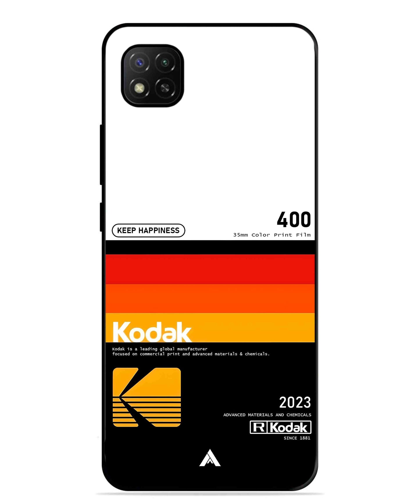 Kodak 400 Aesthetic Metal Back Cover Phone Case for Poco C31