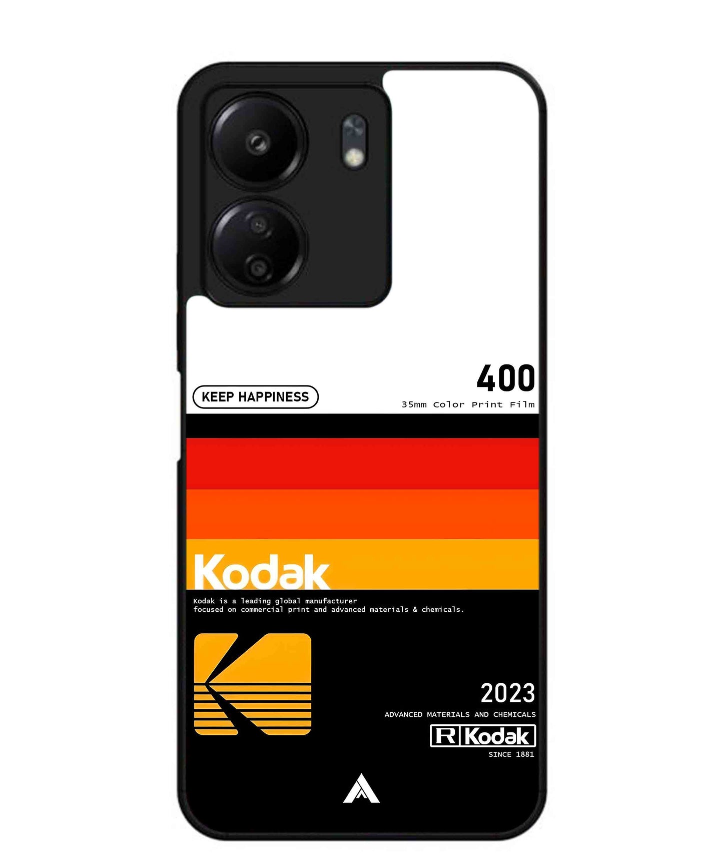 Kodak 400 Aesthetic Metal Back Cover Phone Case for Poco C65