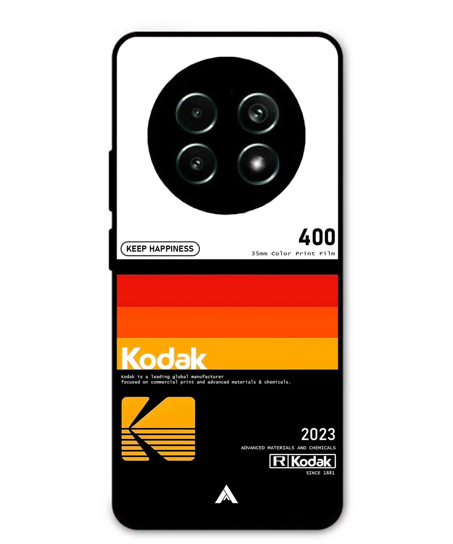 Kodak 400 Aesthetic Metal Back Cover Phone Case for Realme 13 Pro Plus
