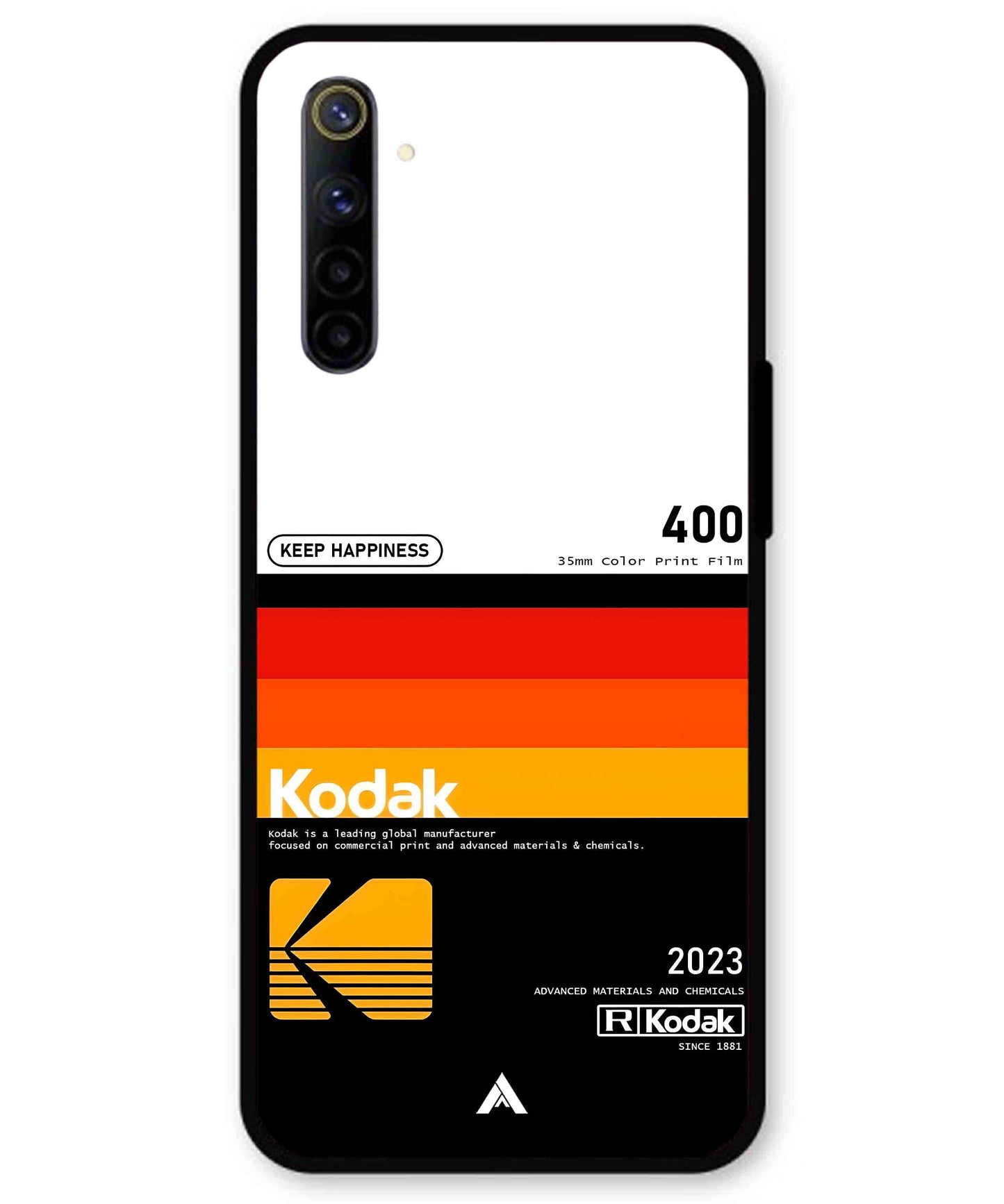 Kodak 400 Aesthetic Metal Back Cover Phone Case for Realme 6