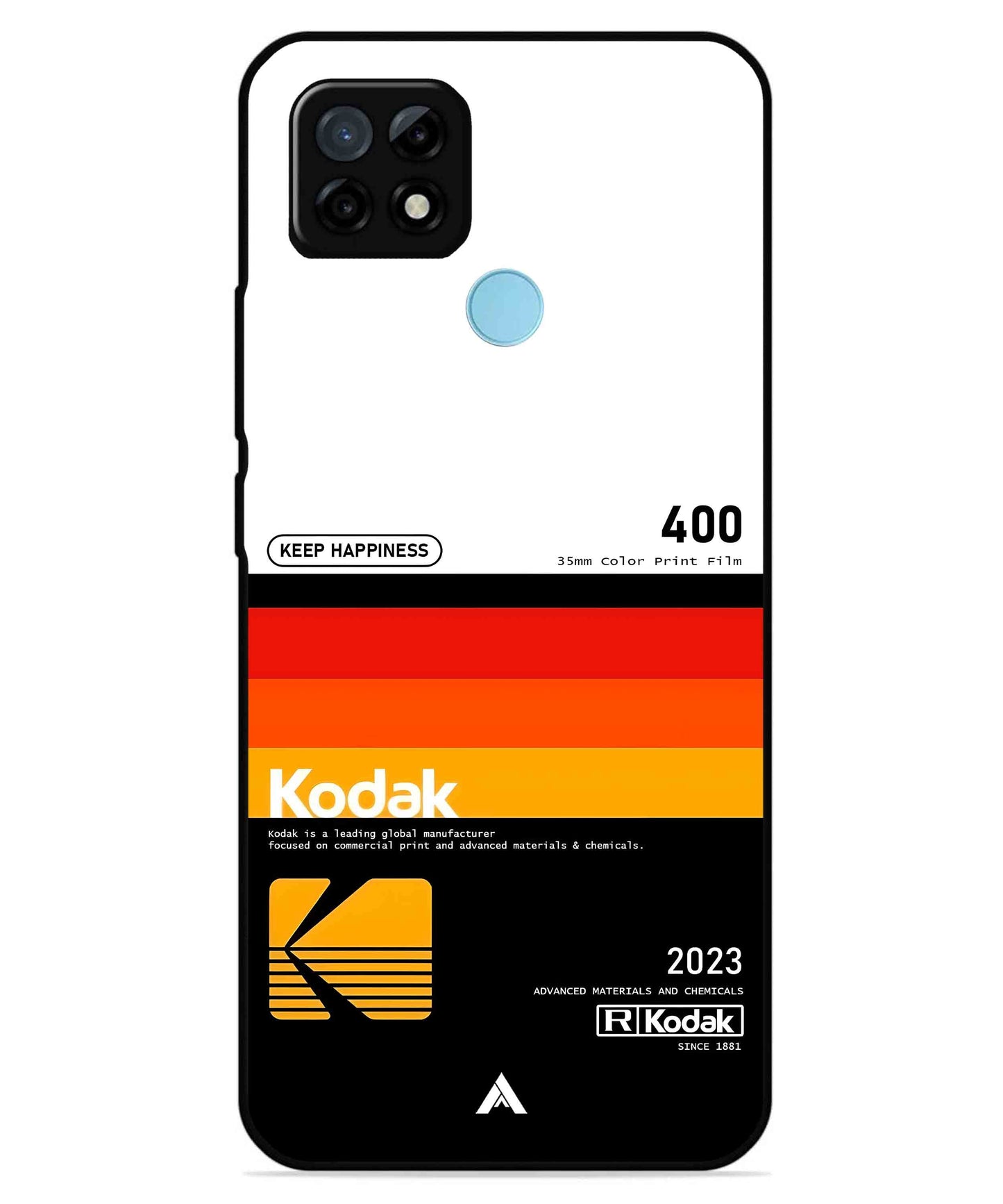 Kodak 400 Aesthetic Metal Back Cover Phone Case for Realme C21