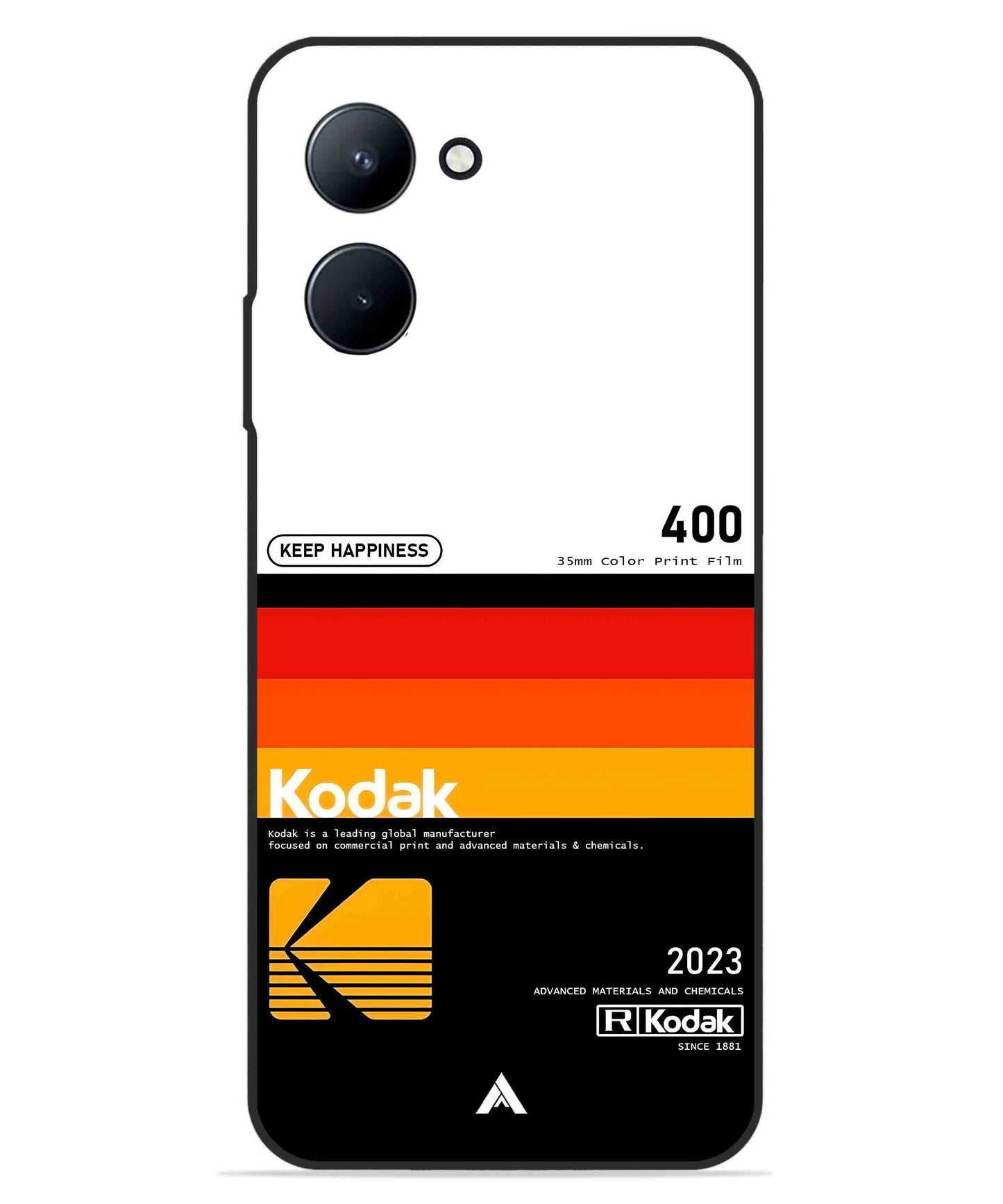 Kodak 400 Aesthetic Metal Back Cover Phone Case for Realme C33