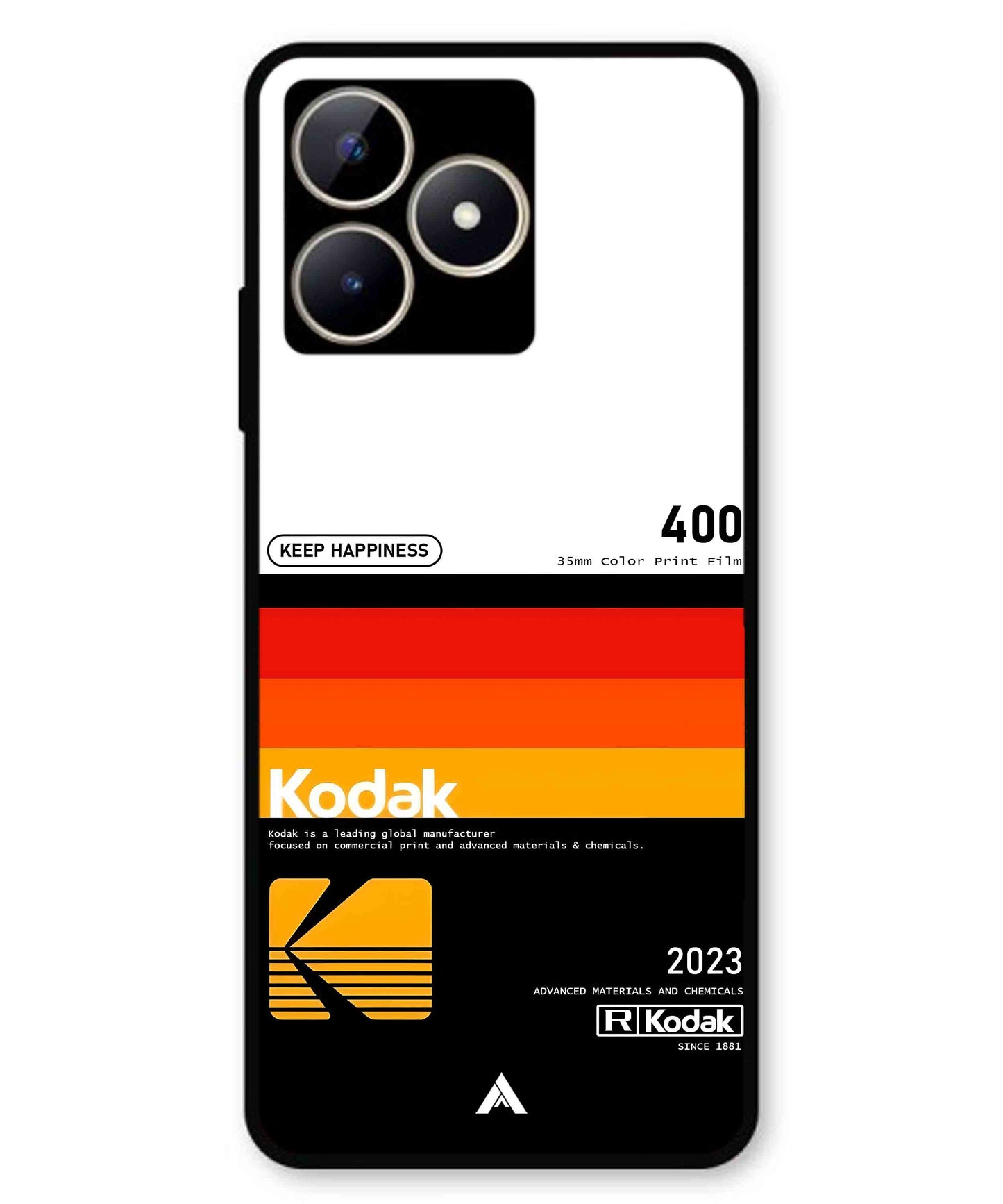 Kodak 400 Aesthetic Metal Back Cover Phone Case for Realme C53