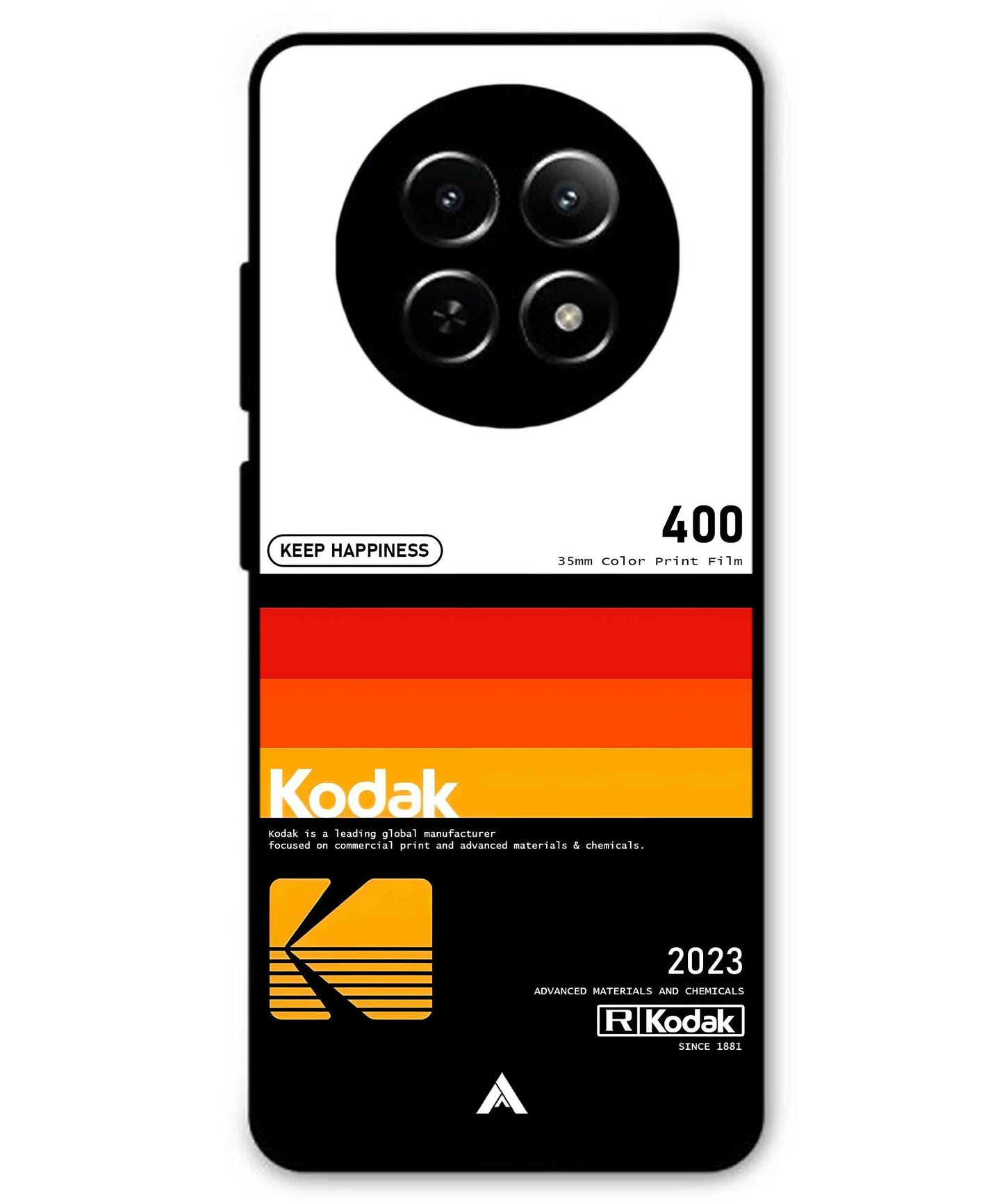 Kodak 400 Aesthetic Metal Back Cover Phone Case for Realme C65