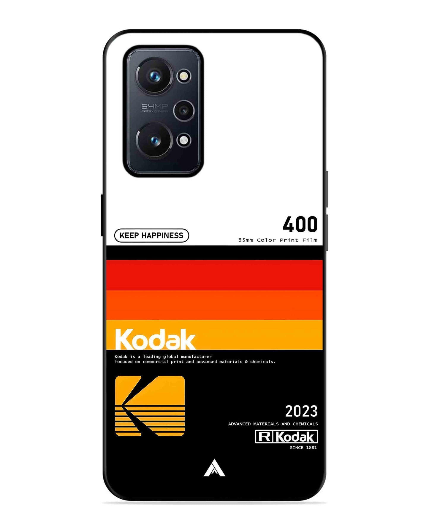 Kodak 400 Aesthetic Metal Back Cover Phone Case for Realme GT Neo 2