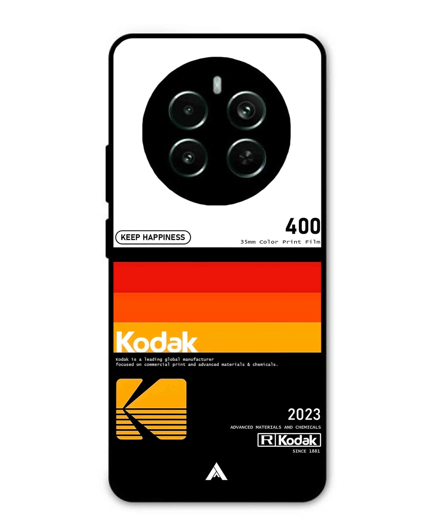 Kodak 400 Aesthetic Metal Back Cover Phone Case for Realme Narzo 70 Pro