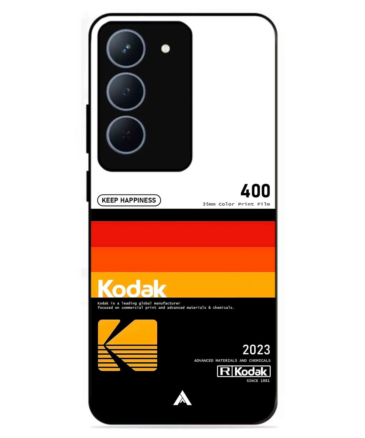Kodak 400 Aesthetic Metal Back Cover Phone Case for Realme P3X