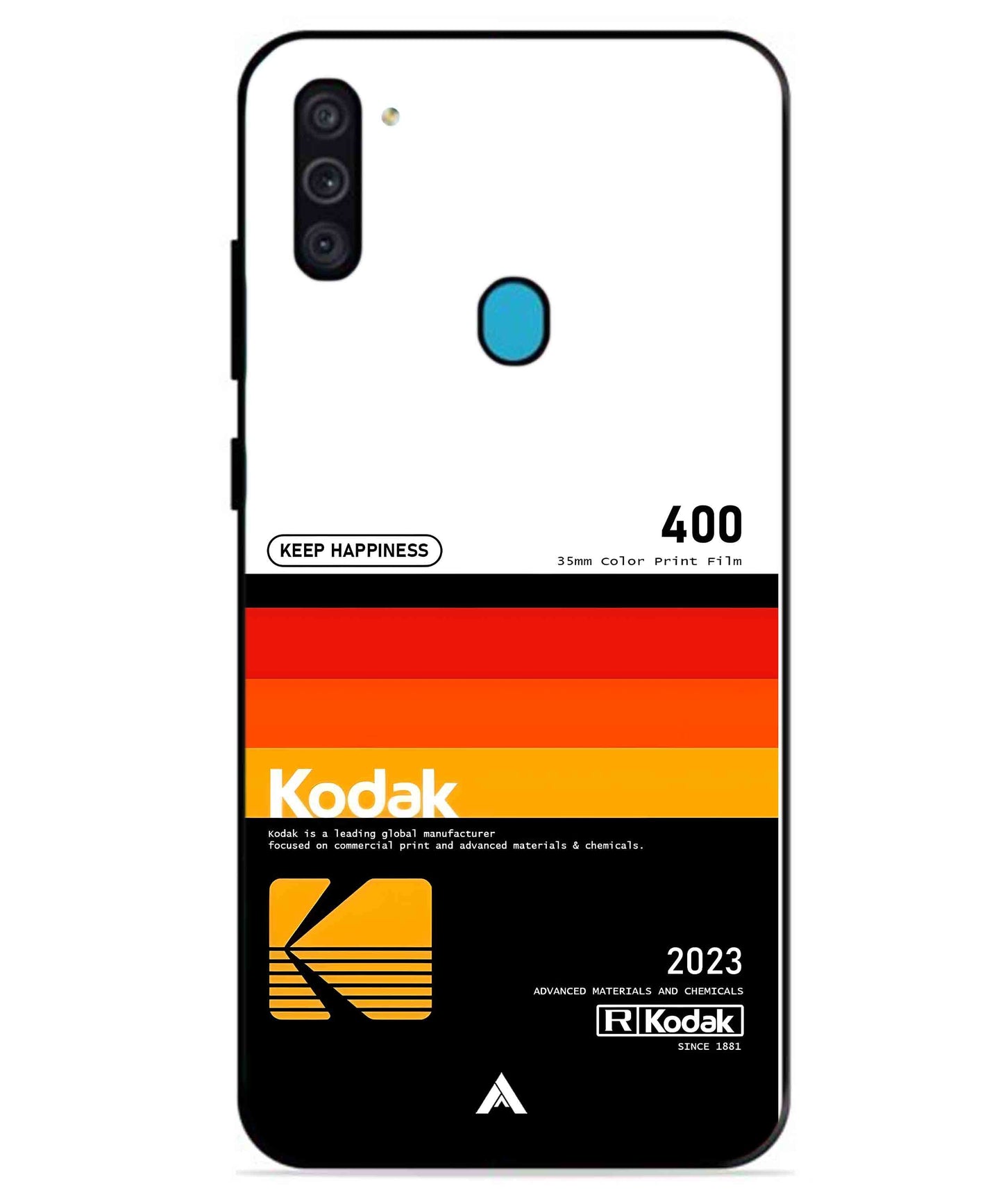 Kodak 400 Aesthetic Metal Back Cover Phone Case for Samsung Galaxy A11