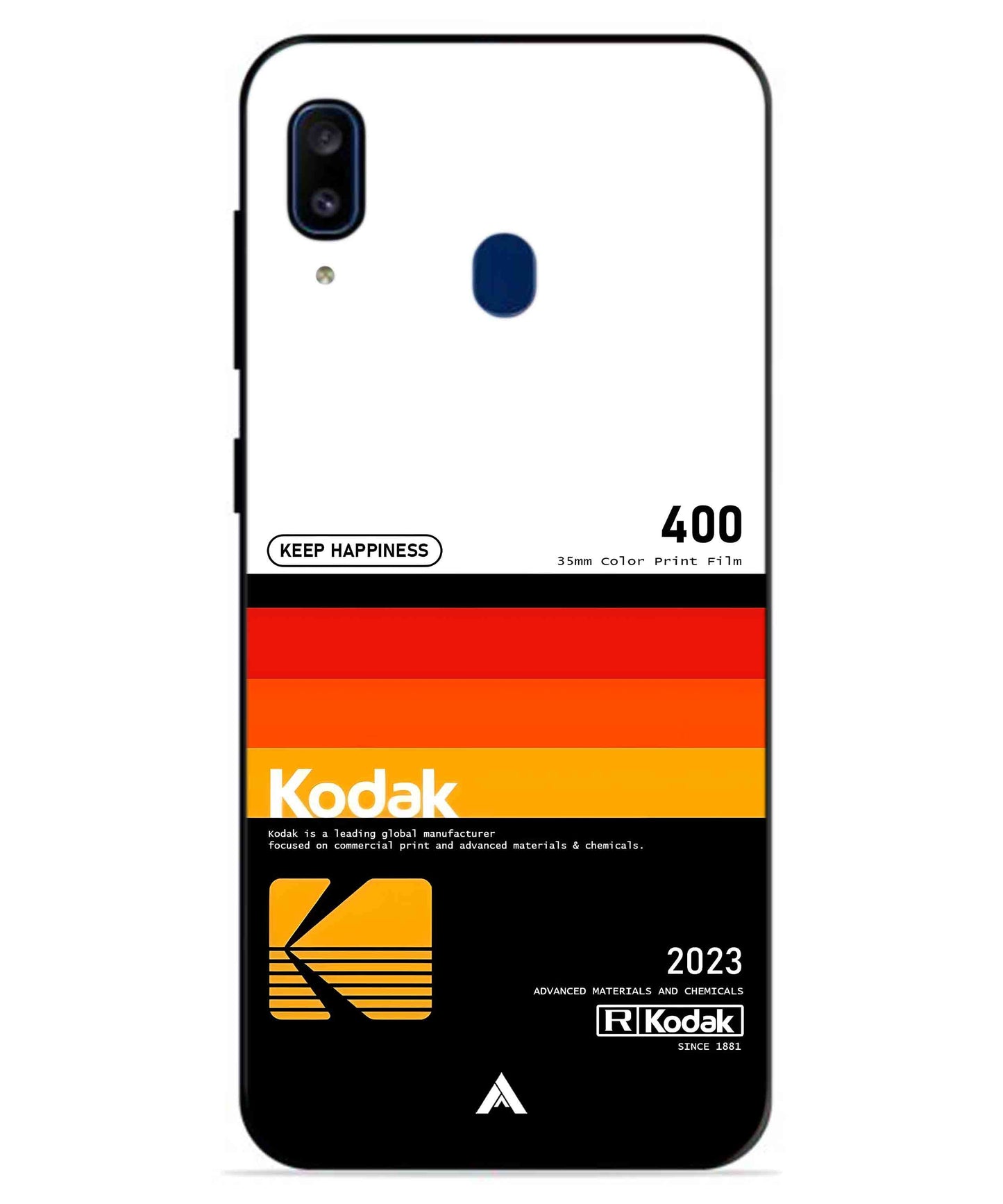 Kodak 400 Aesthetic Metal Back Cover Phone Case for Samsung Galaxy A20