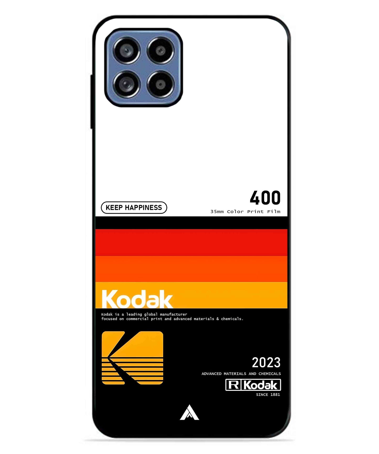 Kodak 400 Aesthetic Metal Back Cover Phone Case for Samsung Galaxy A22 5G