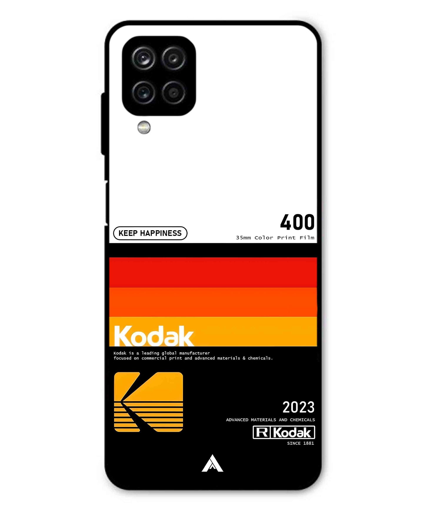 Kodak 400 Aesthetic Metal Back Cover Phone Case for Samsung Galaxy M32 4G