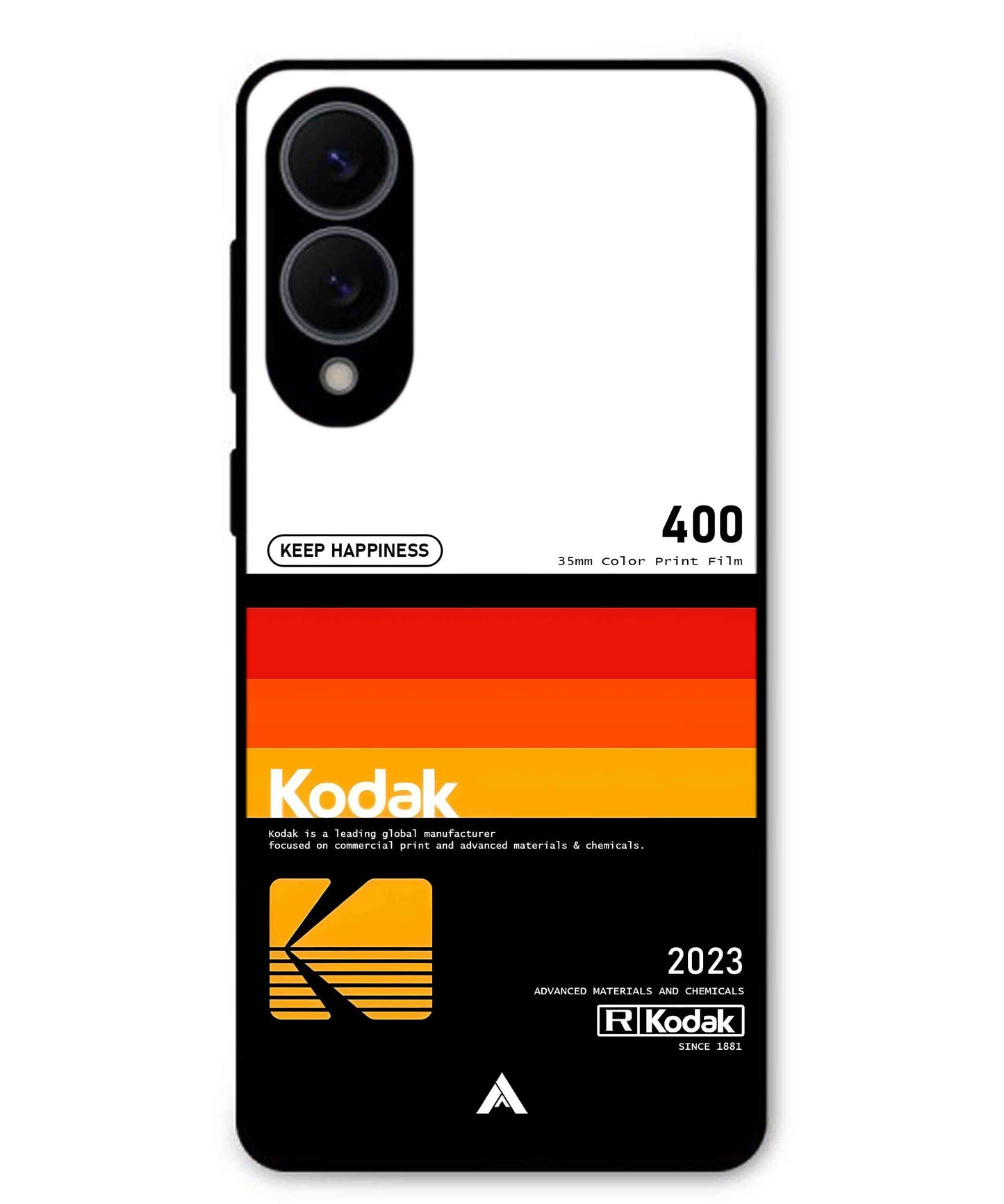 Kodak 400 Aesthetic Metal Back Cover Phone Case for Samsung Galaxy S25 Edge