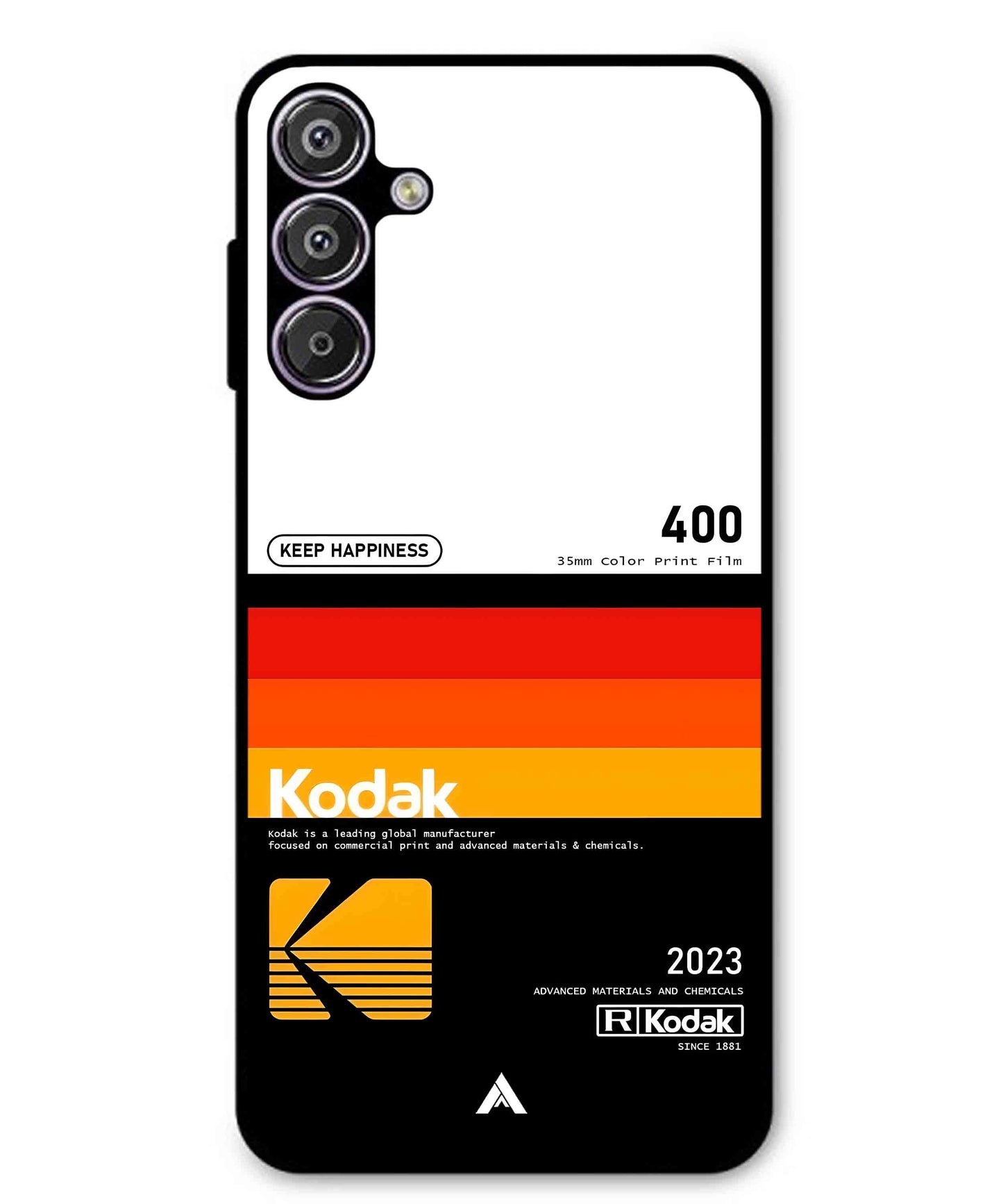 Kodak 400 Aesthetic Metal Back Cover Phone Case for Samsung Galaxy S25