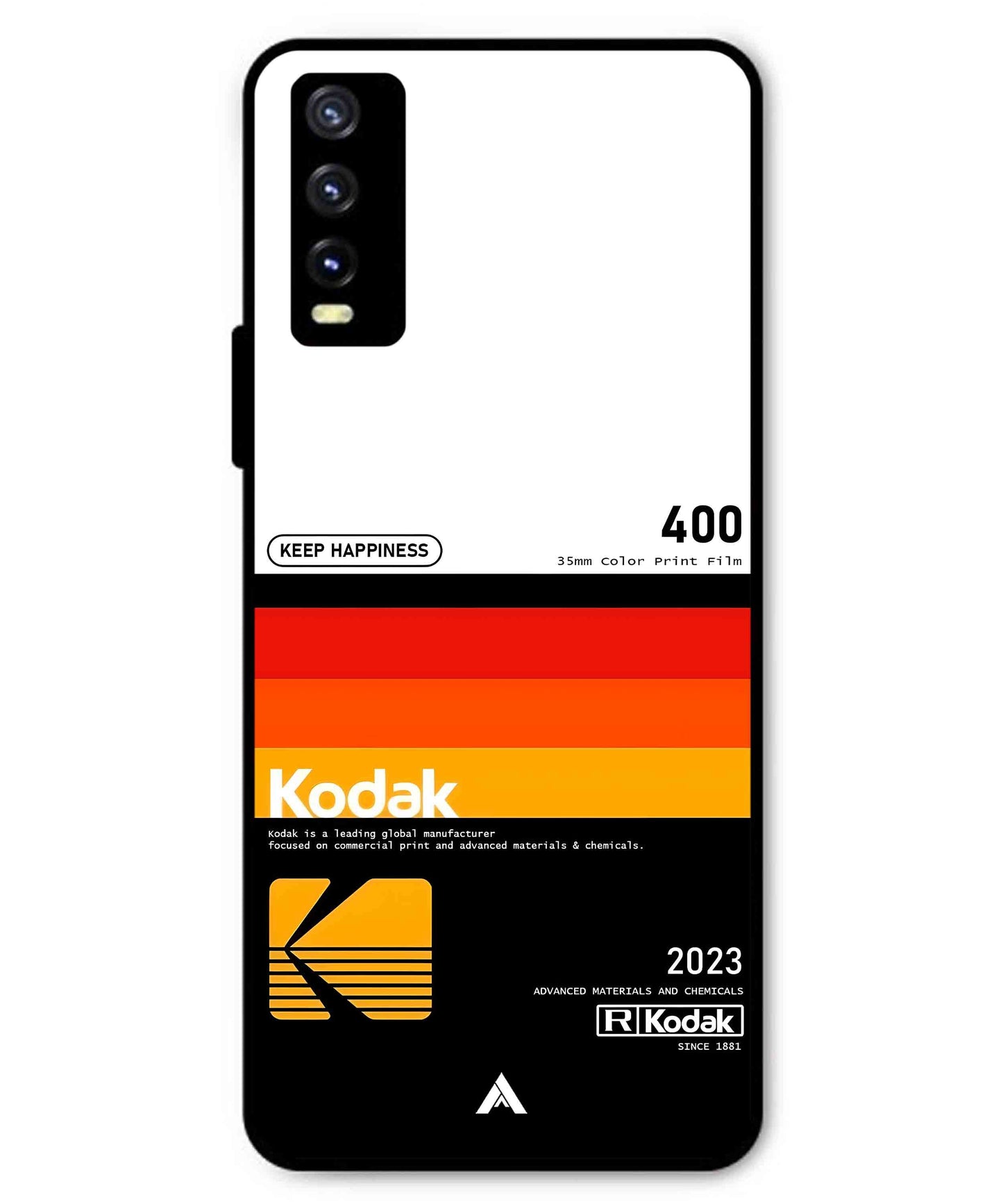 Kodak 400 Aesthetic Metal Back Cover Phone Case for Vivo Y20