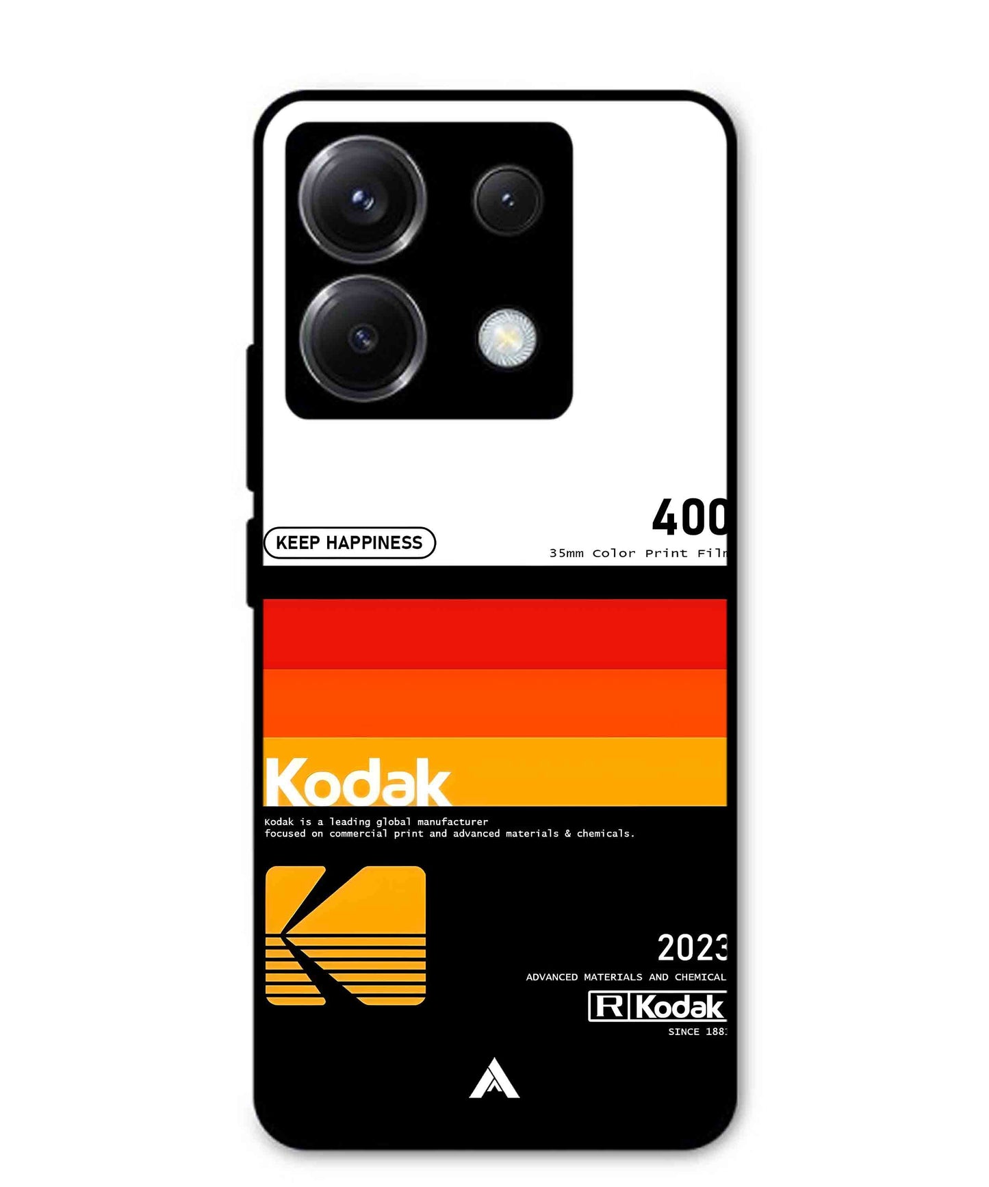 Kodak 400 Aesthetic Metal Back Cover Phone Case for Xiaomi Redmi Note 13