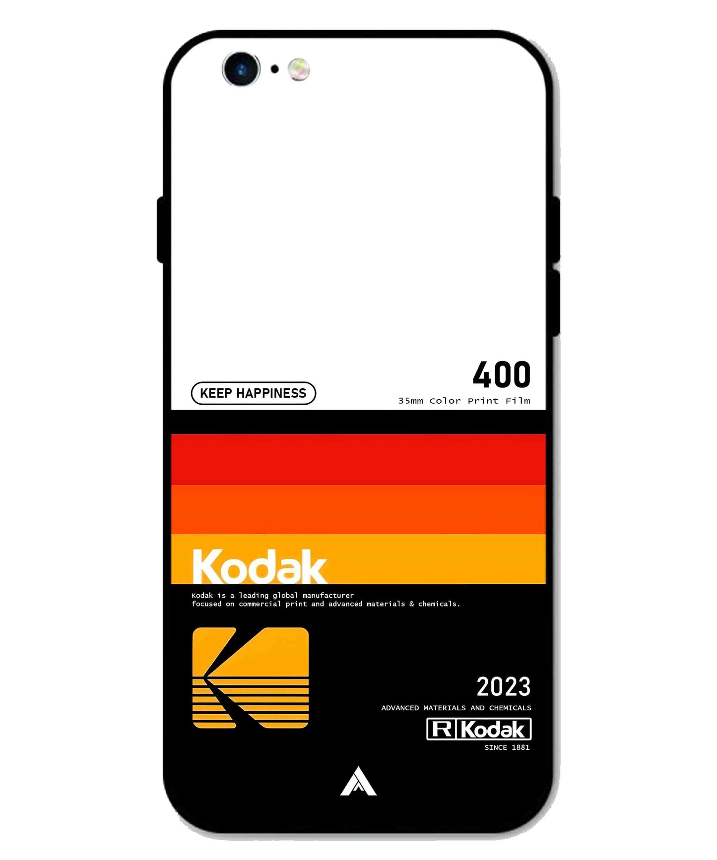 Kodak 400 Aesthetic Metal Back Cover Phone Case for iPhone 6