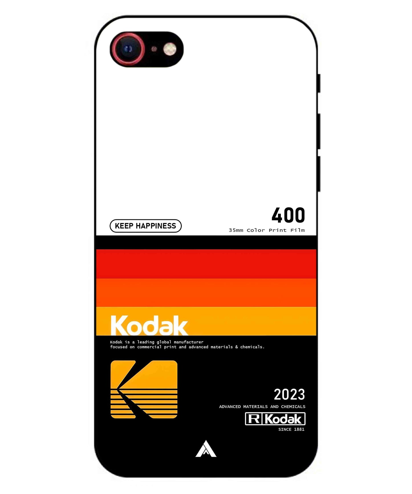 Kodak 400 Aesthetic Metal Back Cover Phone Case for iPhone 7