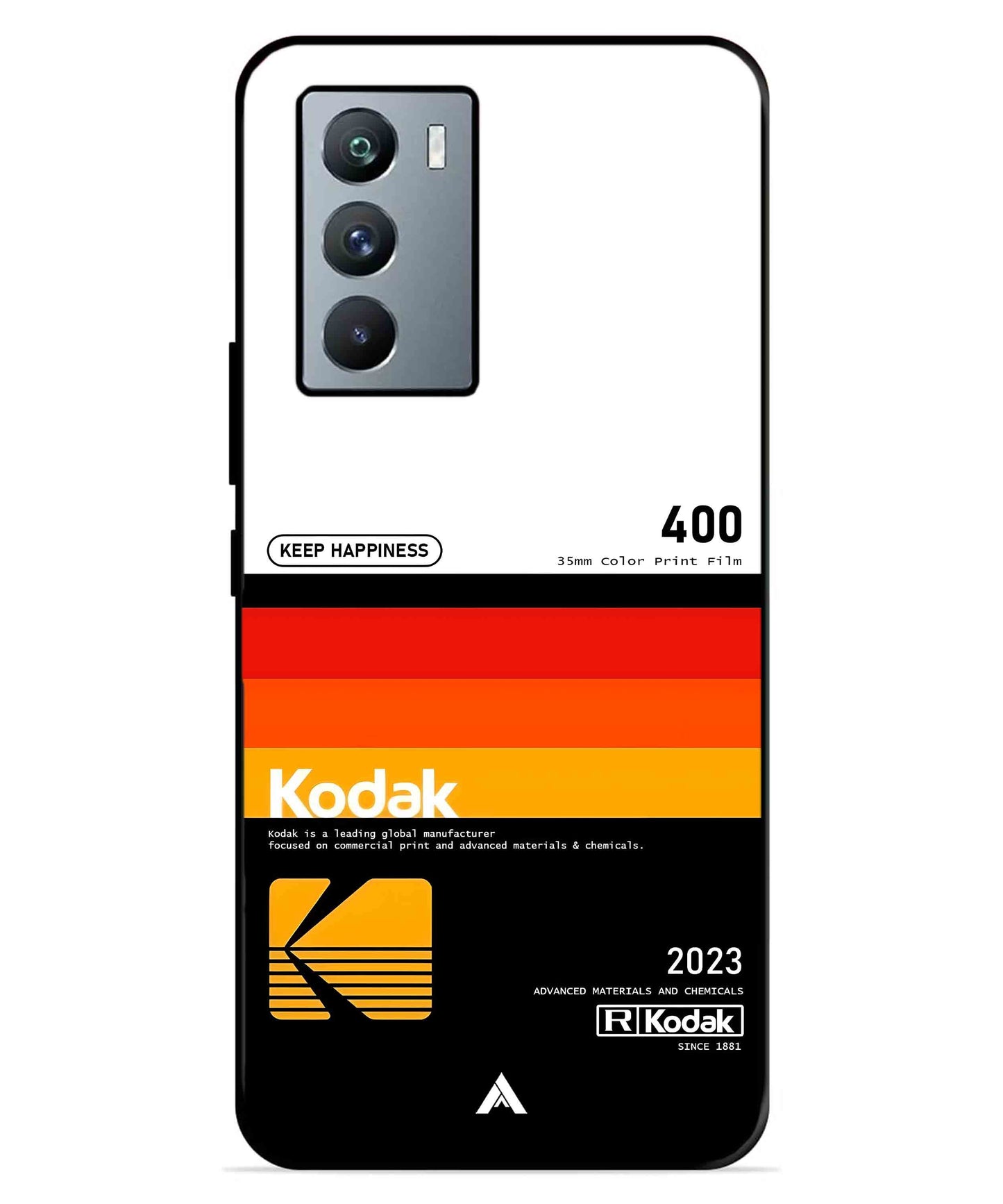 Kodak 400 Aesthetic Metal Back Cover Phone Case for iQOO Neo 5s