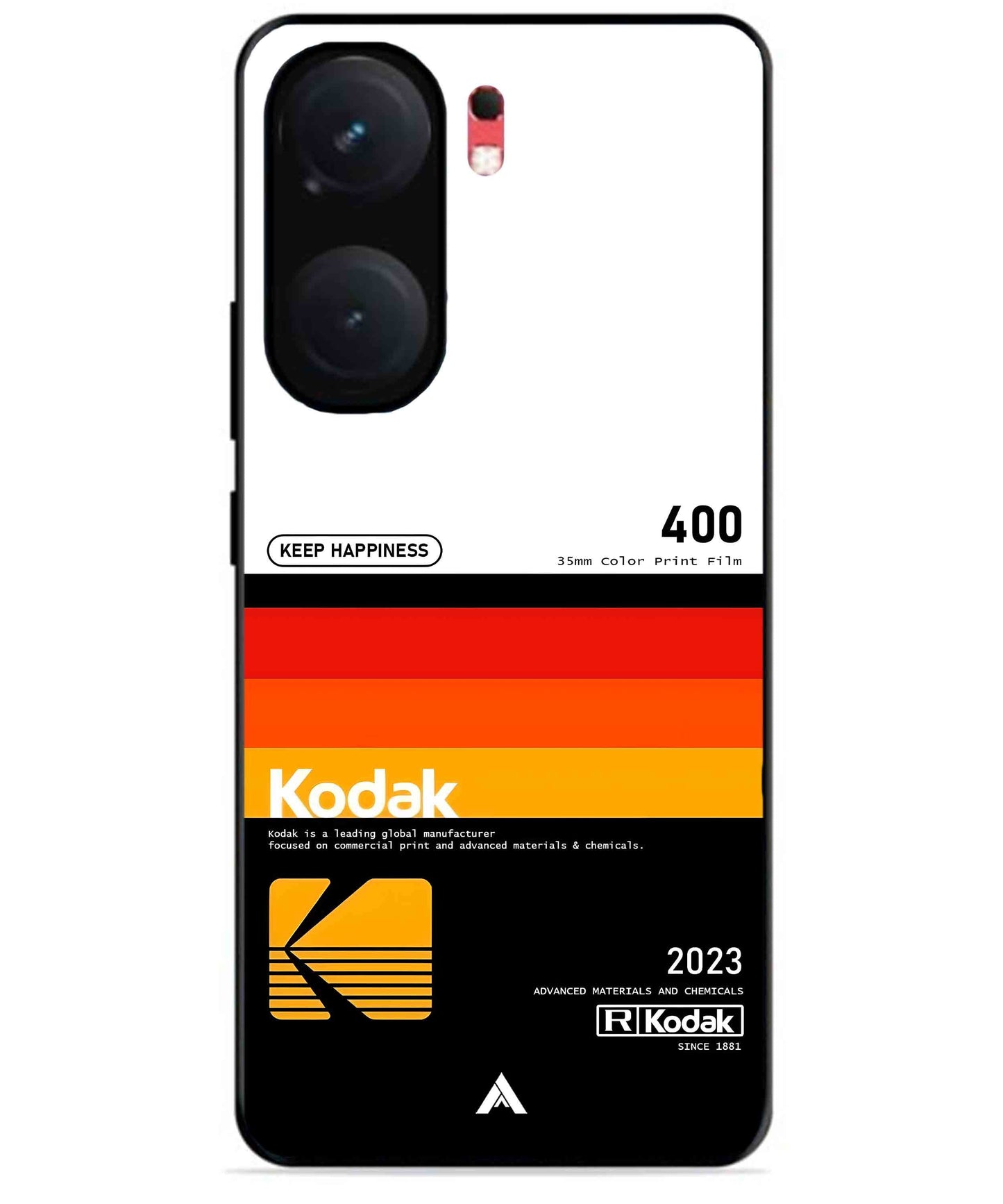 Kodak 400 Aesthetic Metal Back Cover Phone Case for iQOO Neo 9 Pro