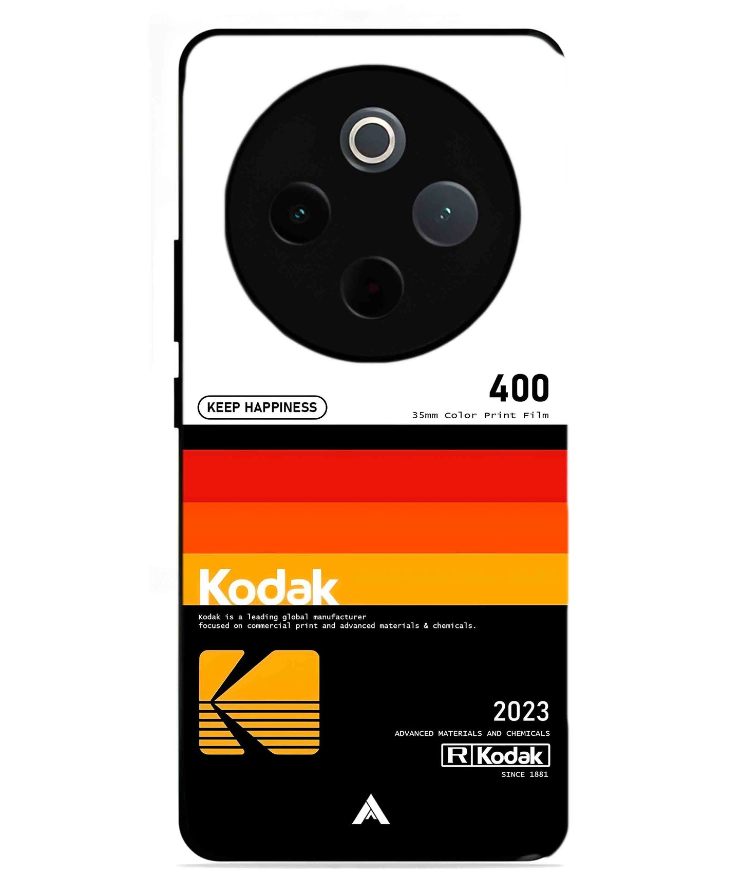 Kodak 400 Aesthetic Metal Back Cover Phone Case for iQOO Z10