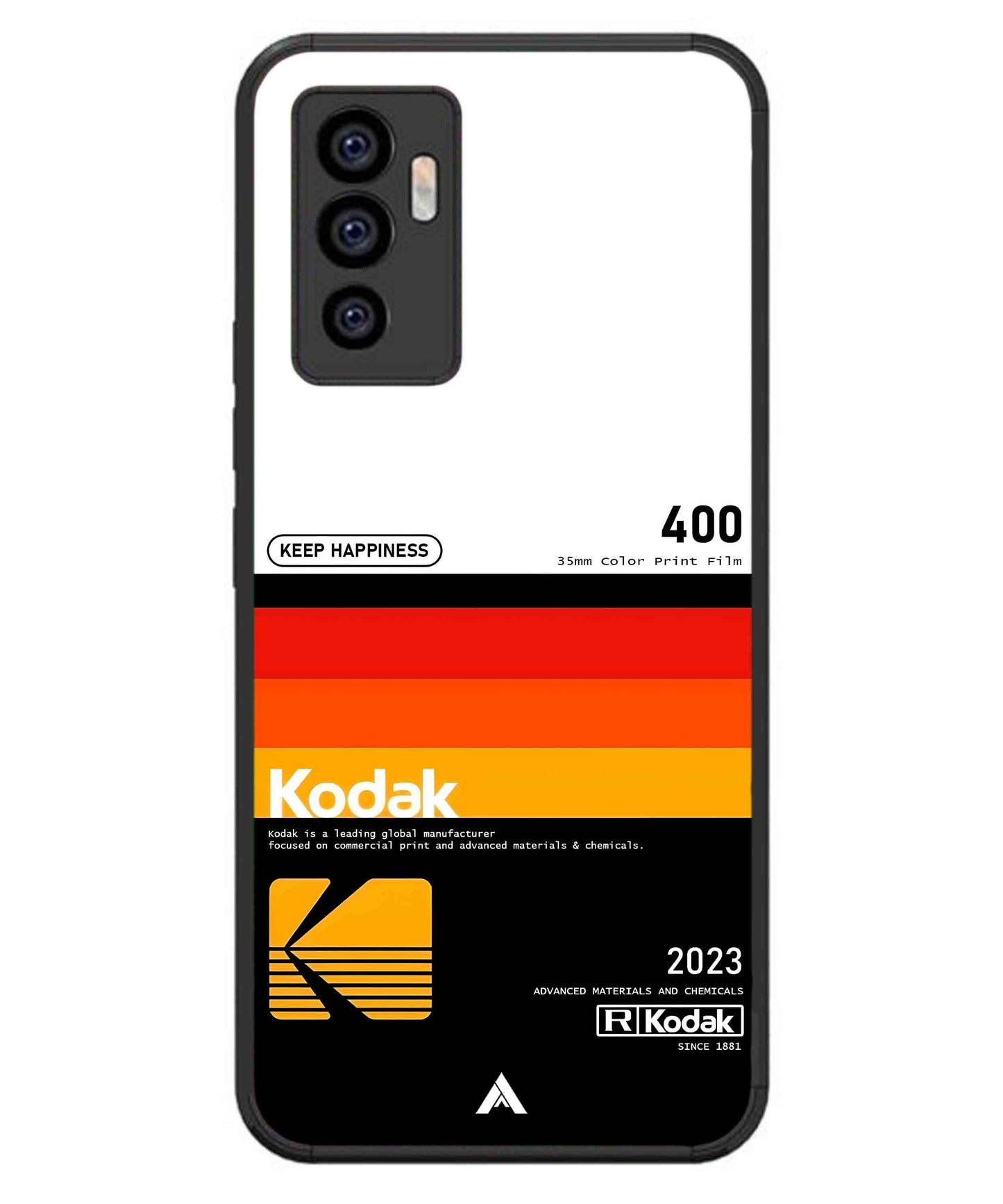 Kodak 400 Aesthetic Metal Back Cover Phone Case for iQOO Z6