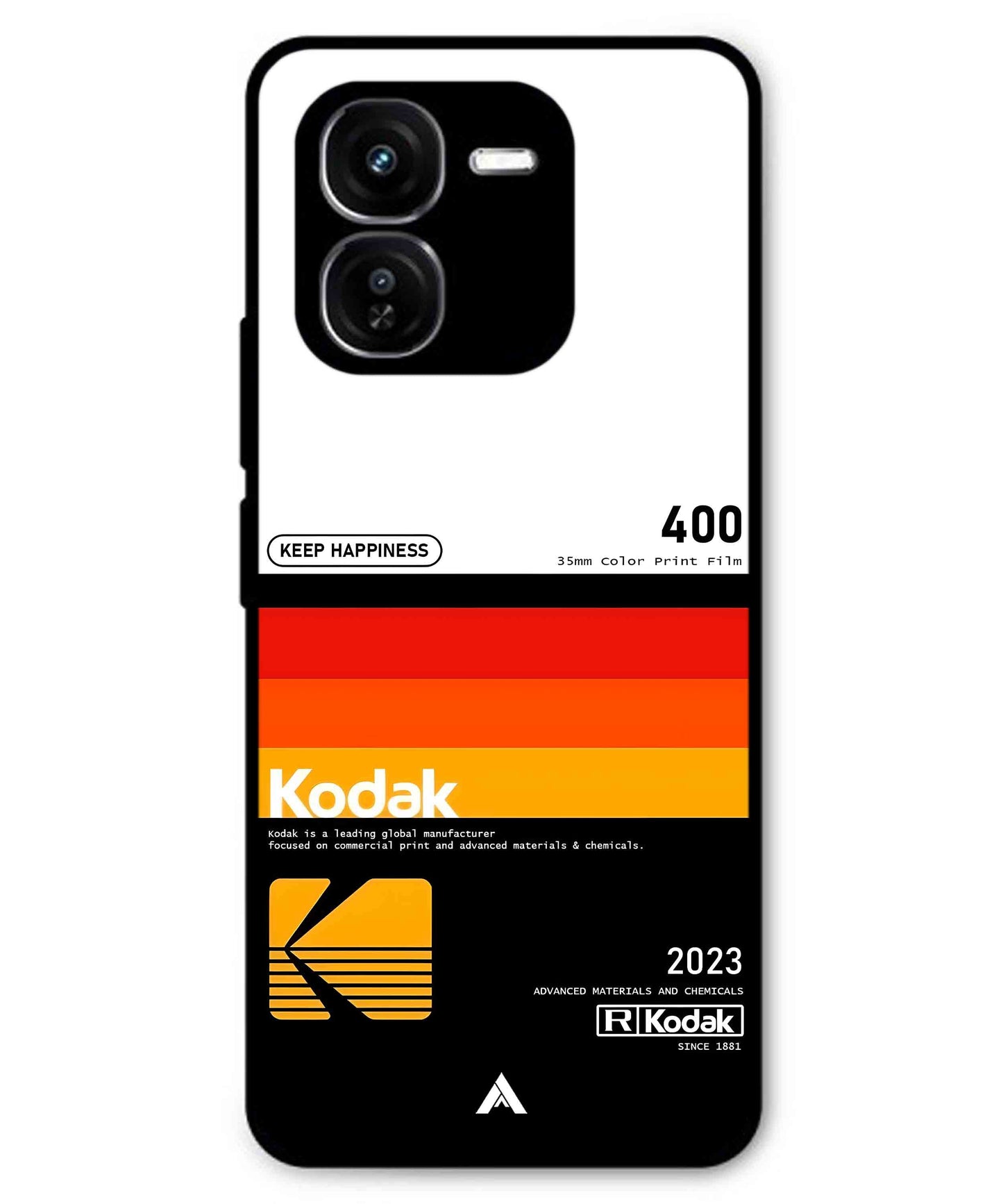Kodak 400 Aesthetic Metal Back Cover Phone Case for iQOO Z9x