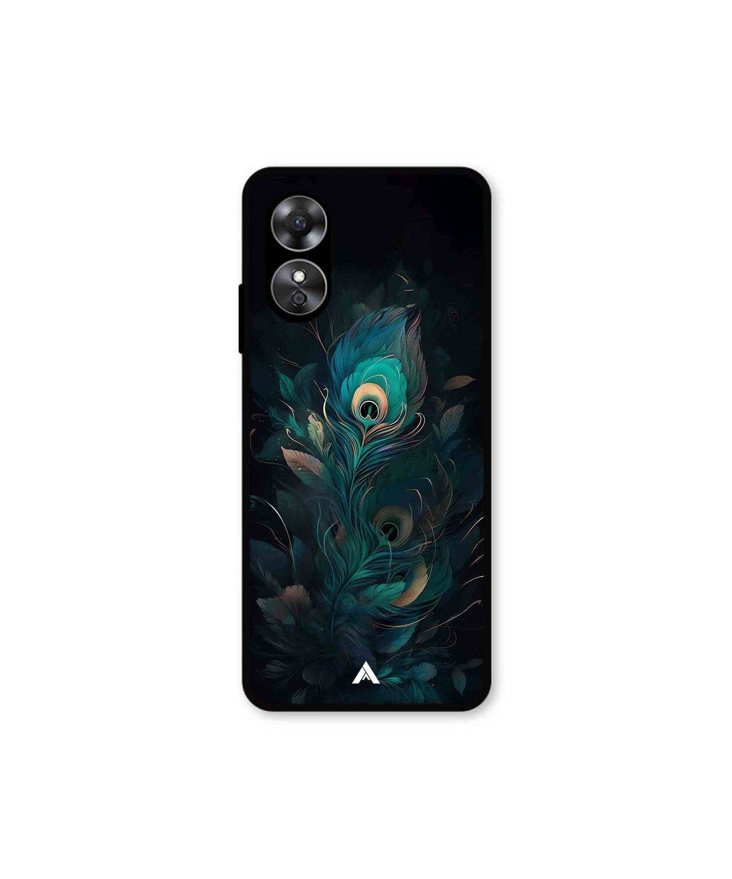 Krishna Mor Punkh Metal Back Cover Phone Case for Oppo A17K