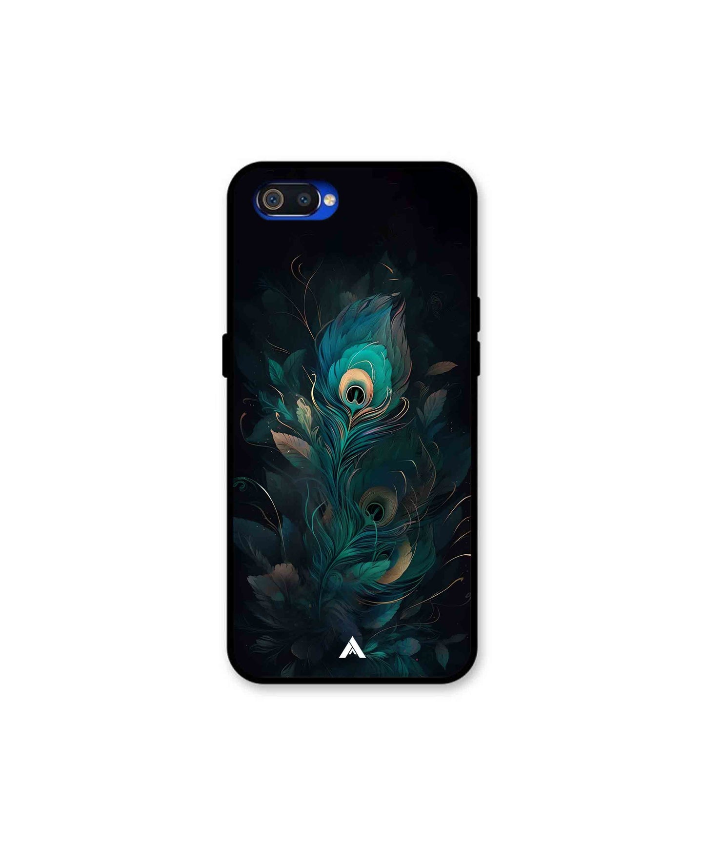 Krishna Mor Punkh Metal Back Cover Phone Case for Oppo A1K