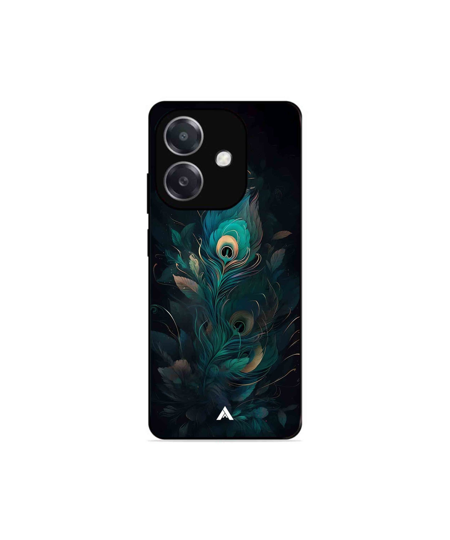 Krishna Mor Punkh Metal Back Cover Phone Case for Oppo A3