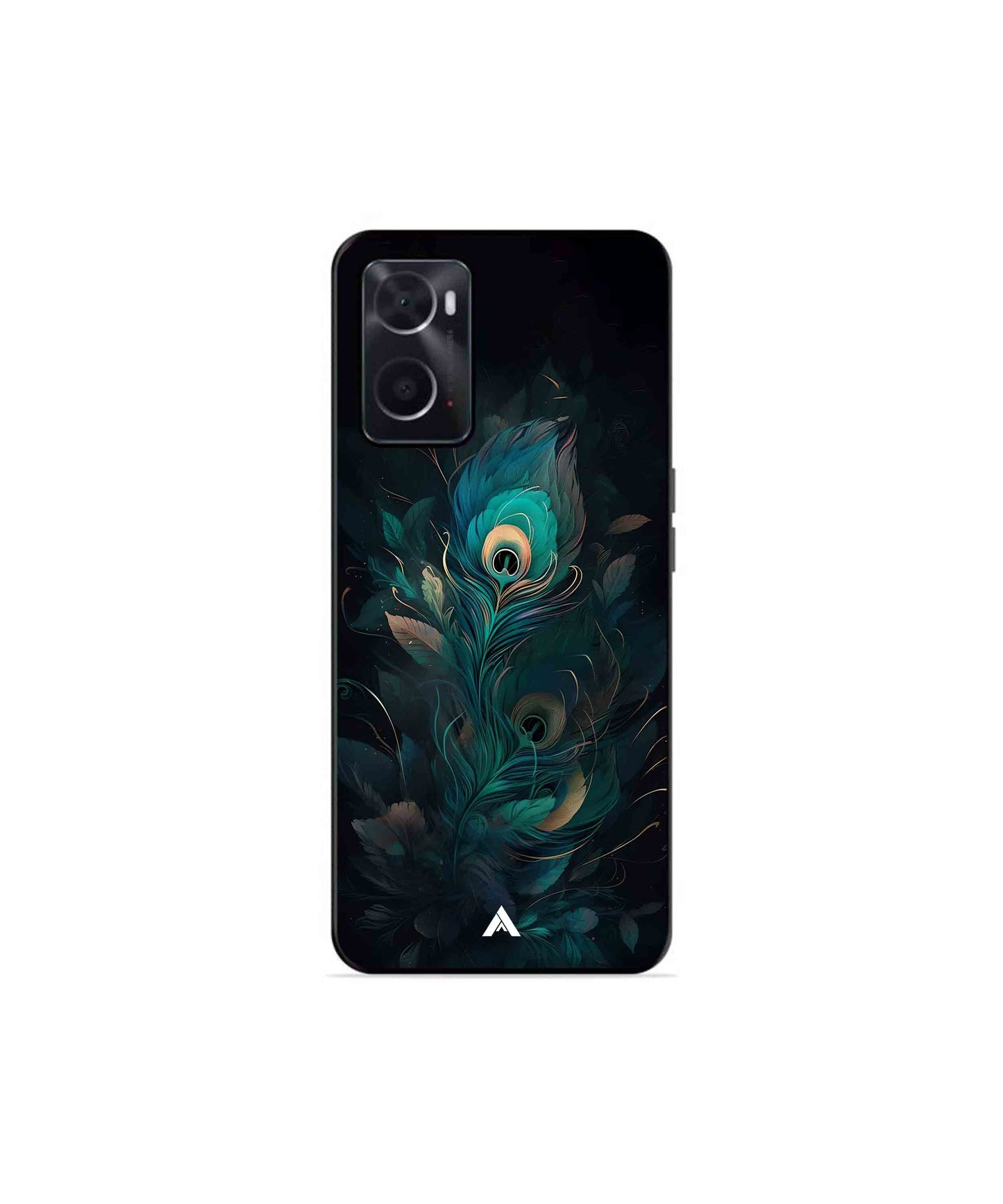 Krishna Mor Punkh Metal Back Cover Phone Case for Oppo A76