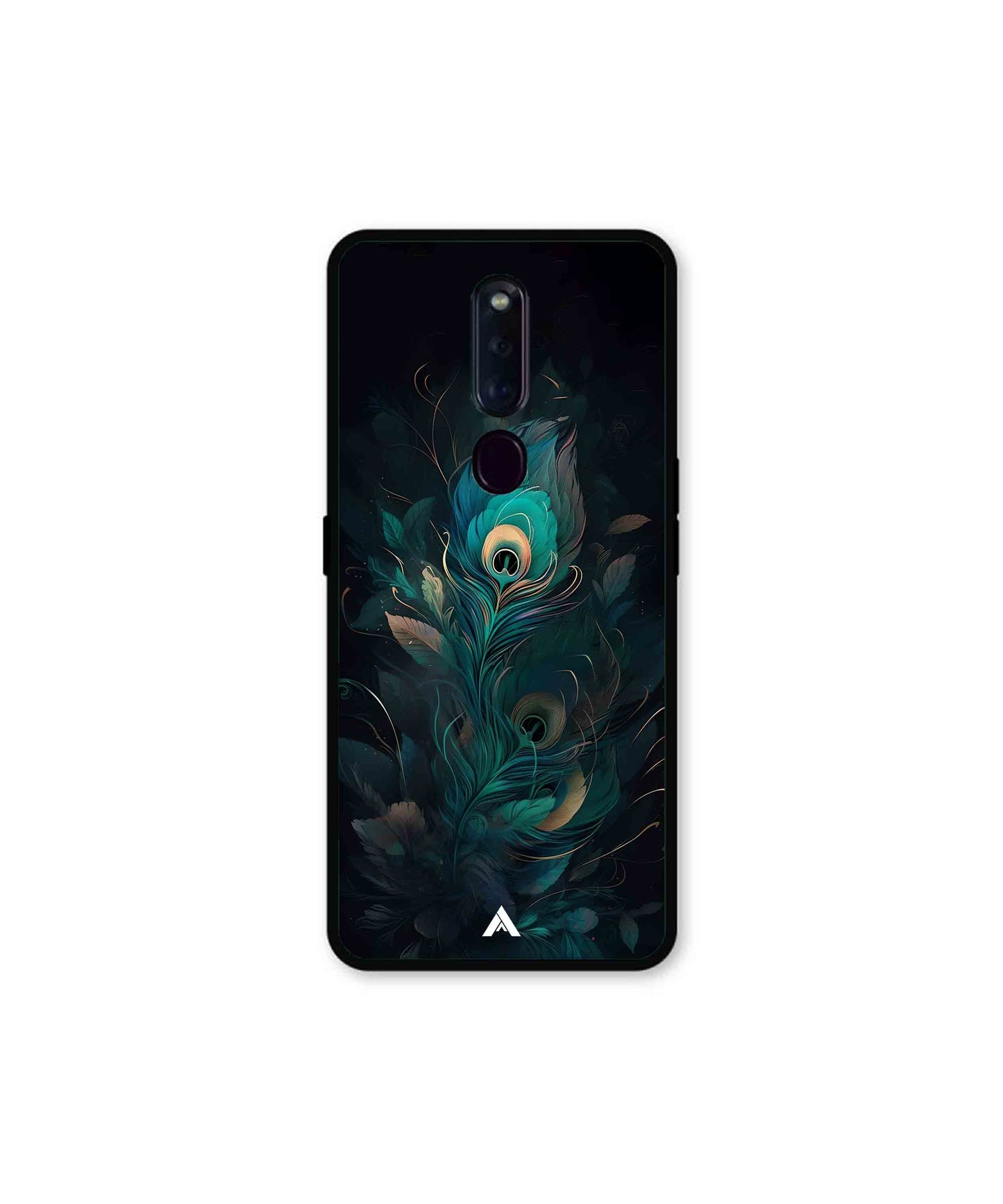 Krishna Mor Punkh Metal Back Cover Phone Case for Oppo F11 Pro