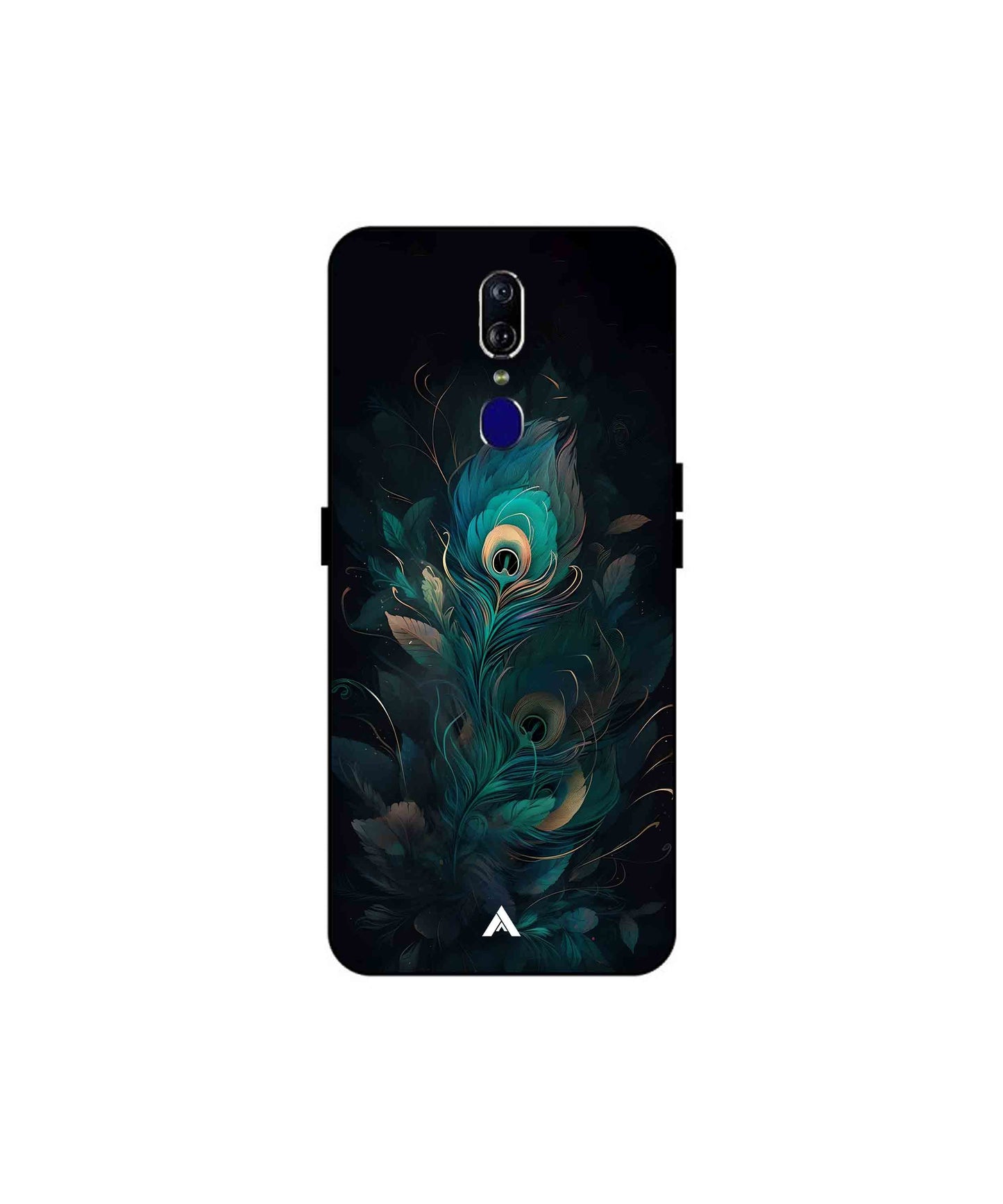 Krishna Mor Punkh Metal Back Cover Phone Case for Oppo F11
