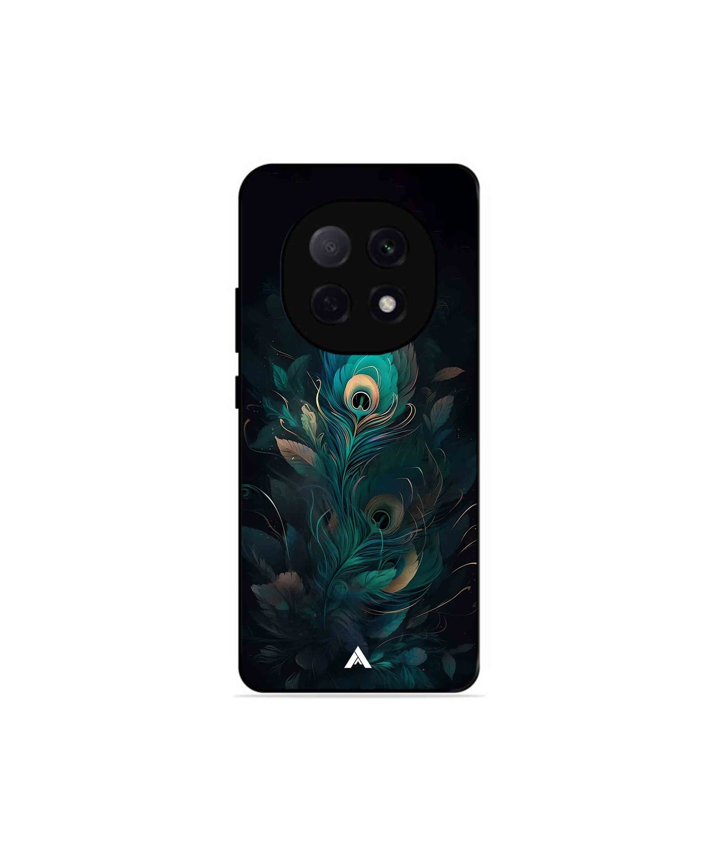 Krishna Mor Punkh Metal Back Cover Phone Case for Oppo F29 Pro