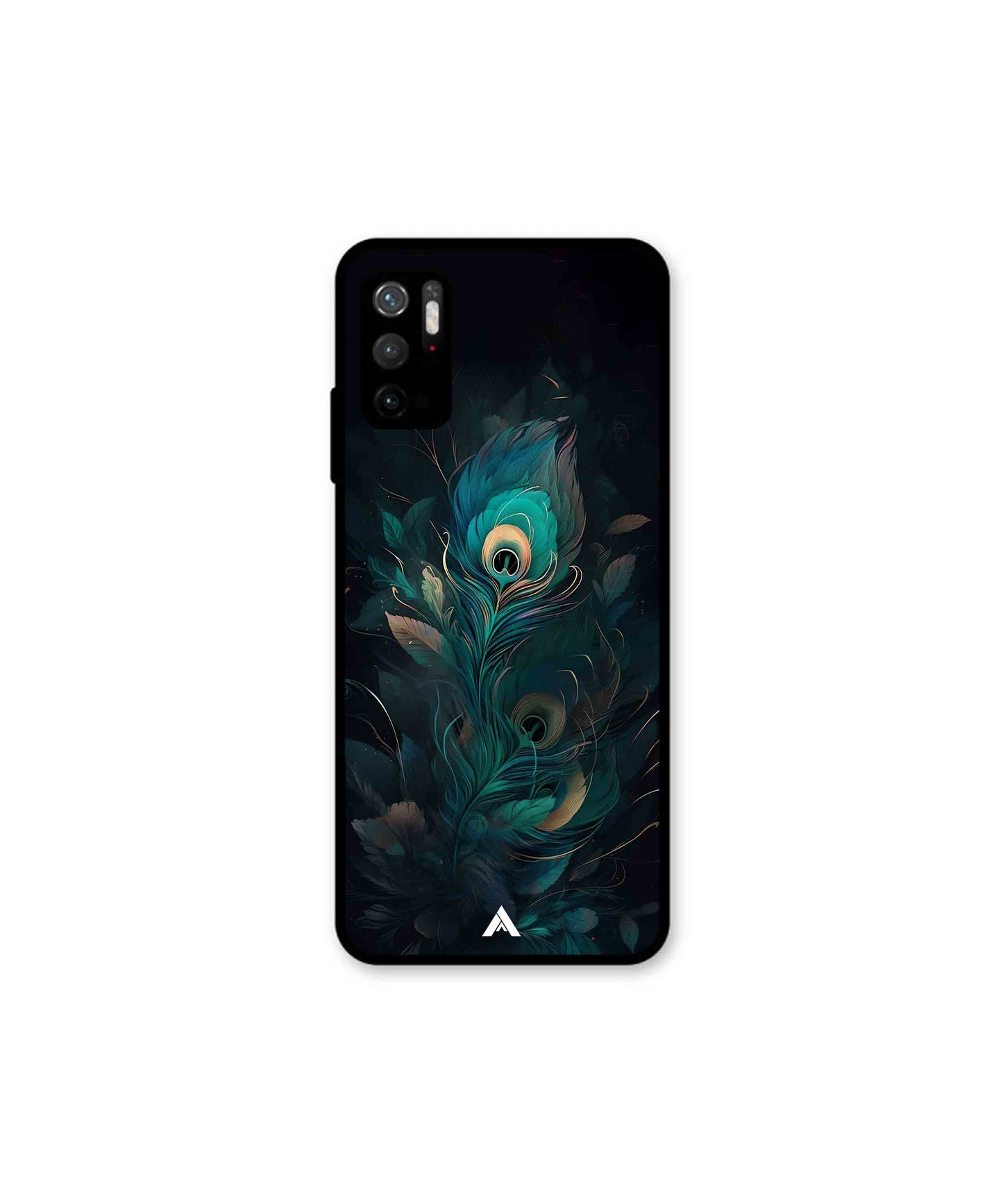 Krishna Mor Punkh Metal Back Cover Phone Case for Poco M3 Pro