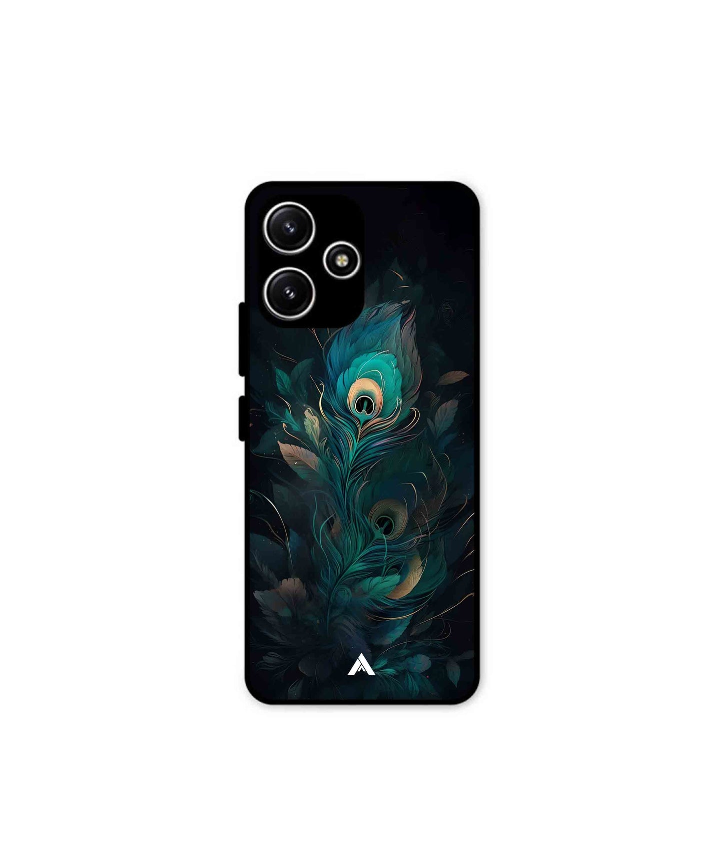 Krishna Mor Punkh Metal Back Cover Phone Case for Poco M6 Pro