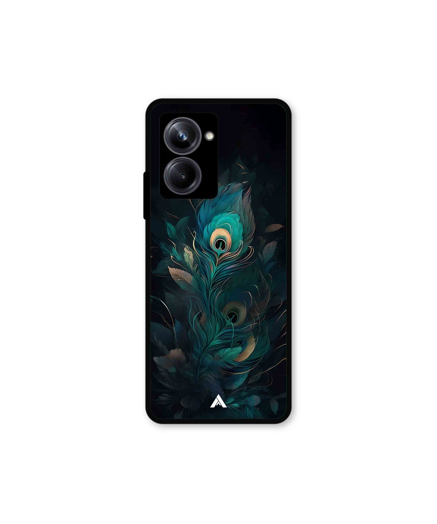Krishna Mor Punkh Metal Back Cover Phone Case for Realme 10 Pro