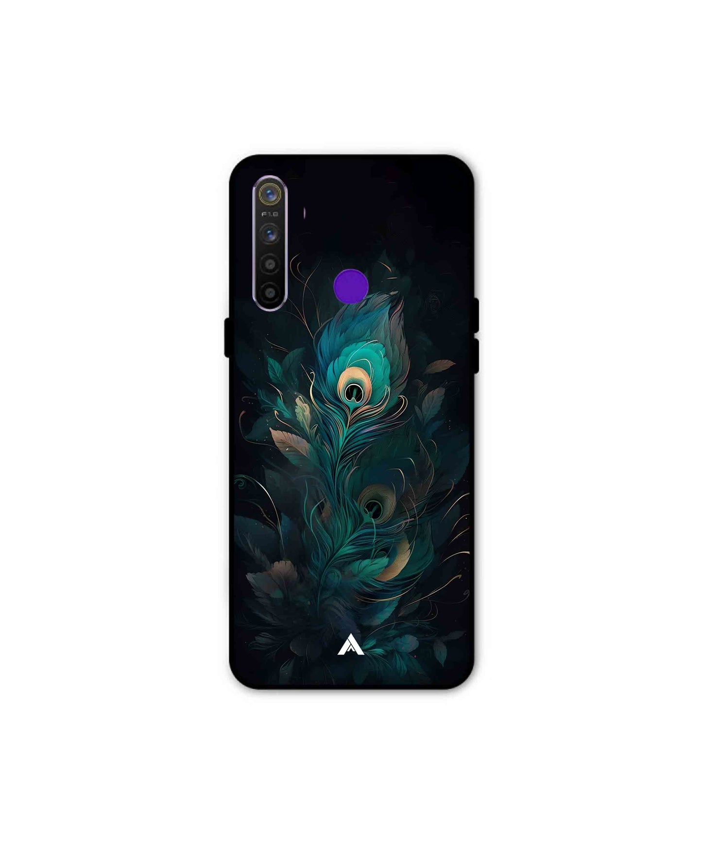 Krishna Mor Punkh Metal Back Cover Phone Case for Realme 5s