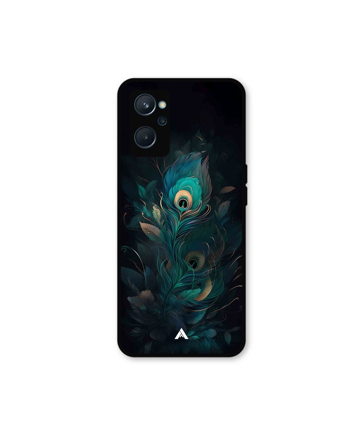 Krishna Mor Punkh Metal Back Cover Phone Case for Realme 9i