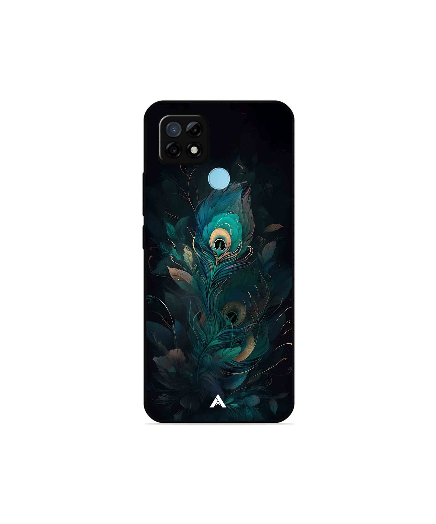 Krishna Mor Punkh Metal Back Cover Phone Case for Realme C21Y