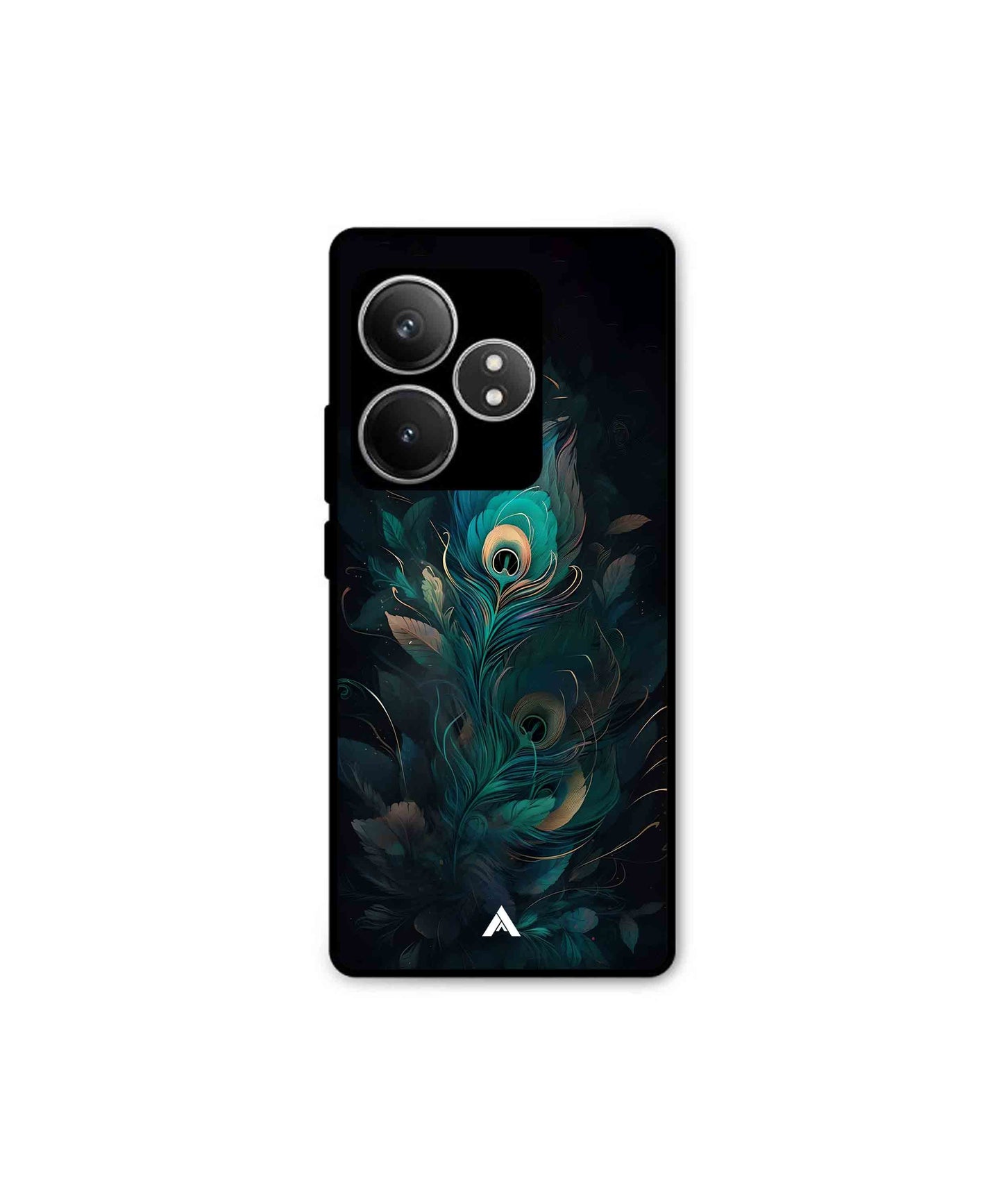 Krishna Mor Punkh Metal Back Cover Phone Case for Realme GT 6T
