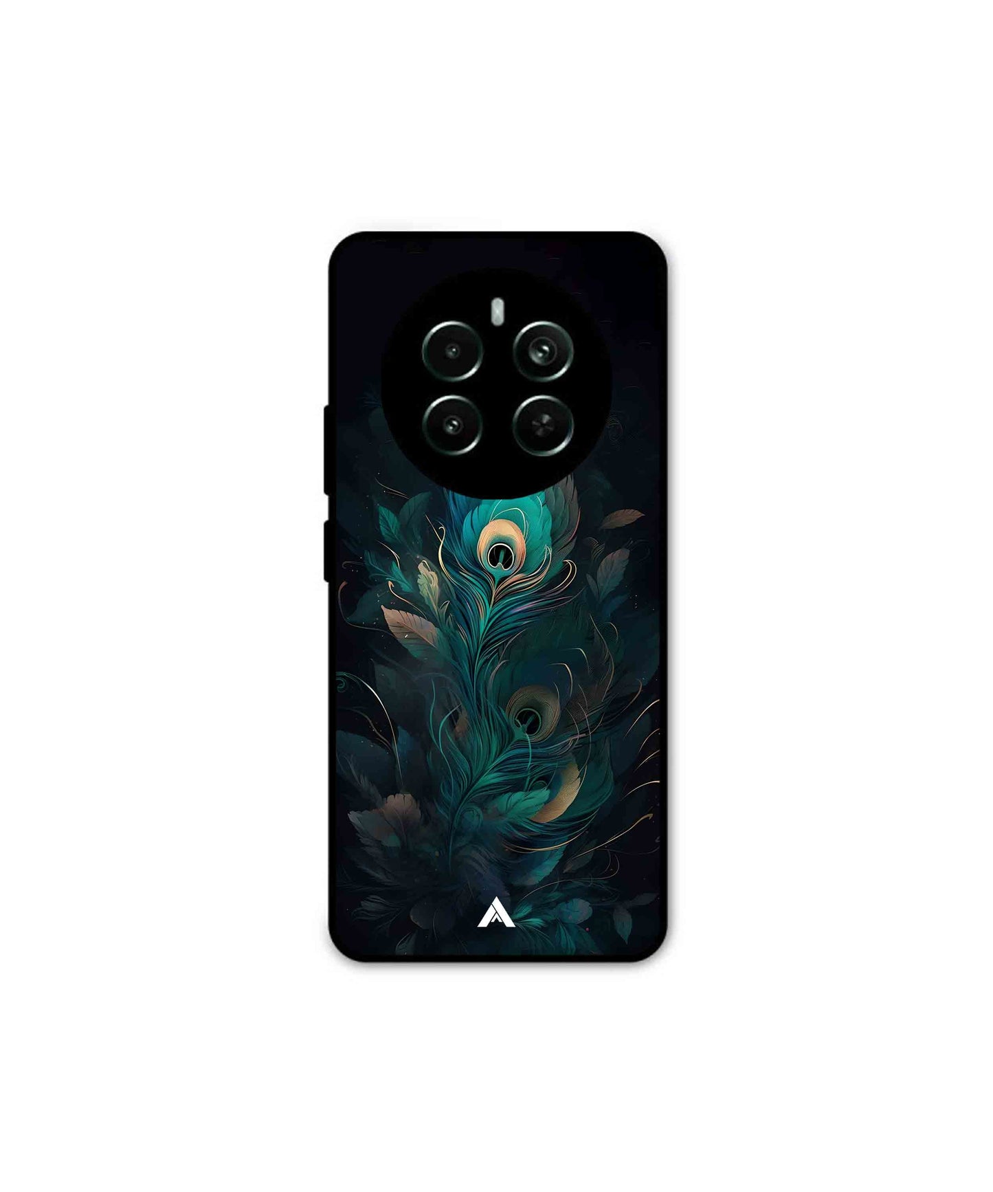 Krishna Mor Punkh Metal Back Cover Phone Case for Realme Narzo 70 Pro