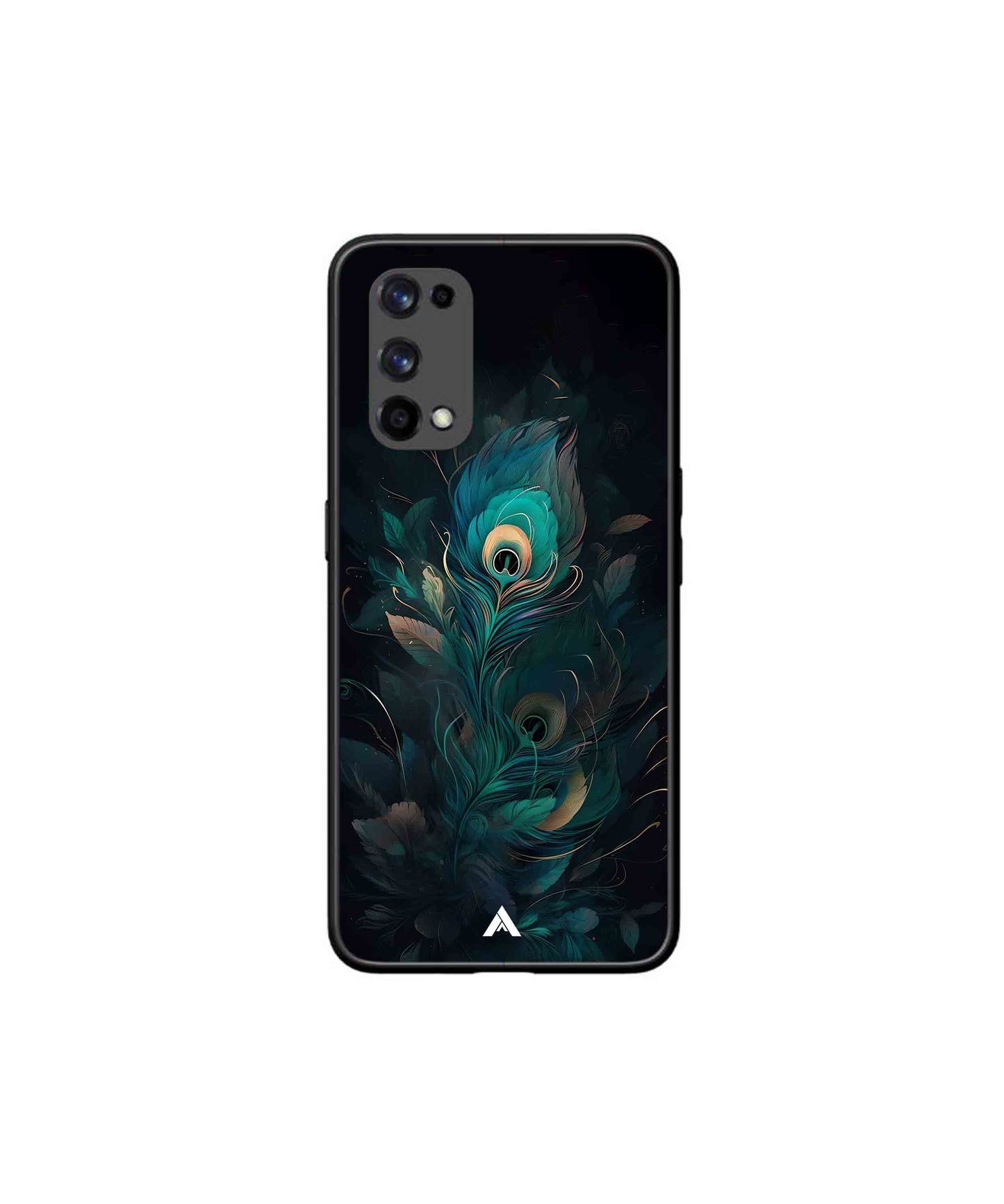 Krishna Mor Punkh Metal Back Cover Phone Case for Realme X7 Pro