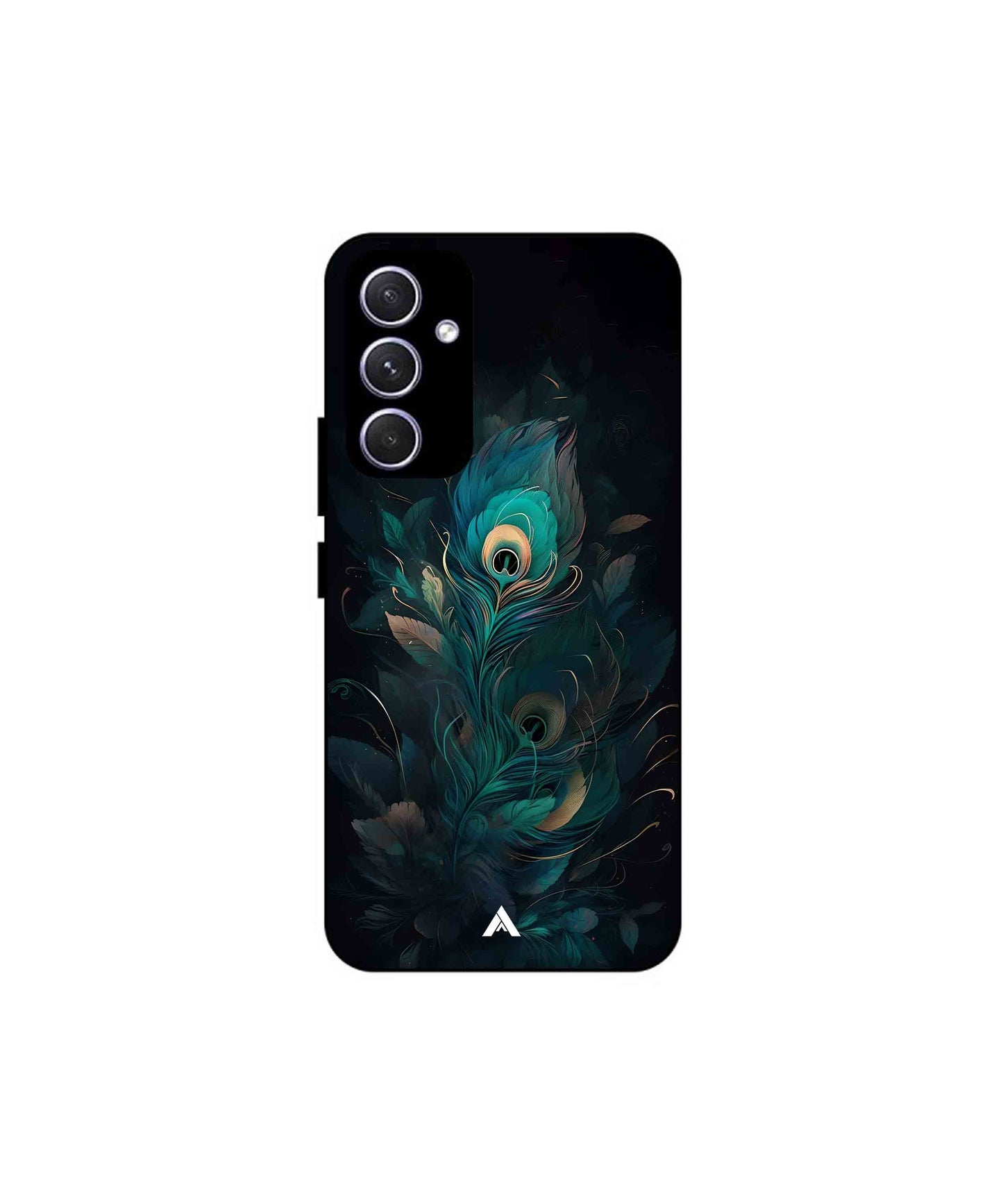 Krishna Mor Punkh Metal Back Cover Phone Case for Samsung Galaxy A55