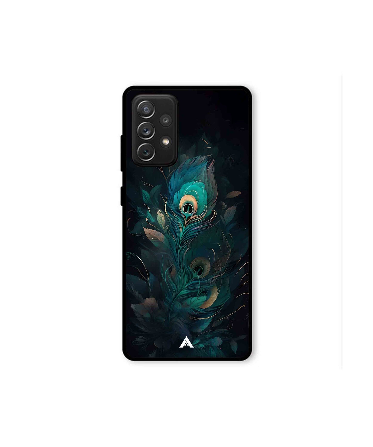 Krishna Mor Punkh Metal Back Cover Phone Case for Samsung Galaxy A72