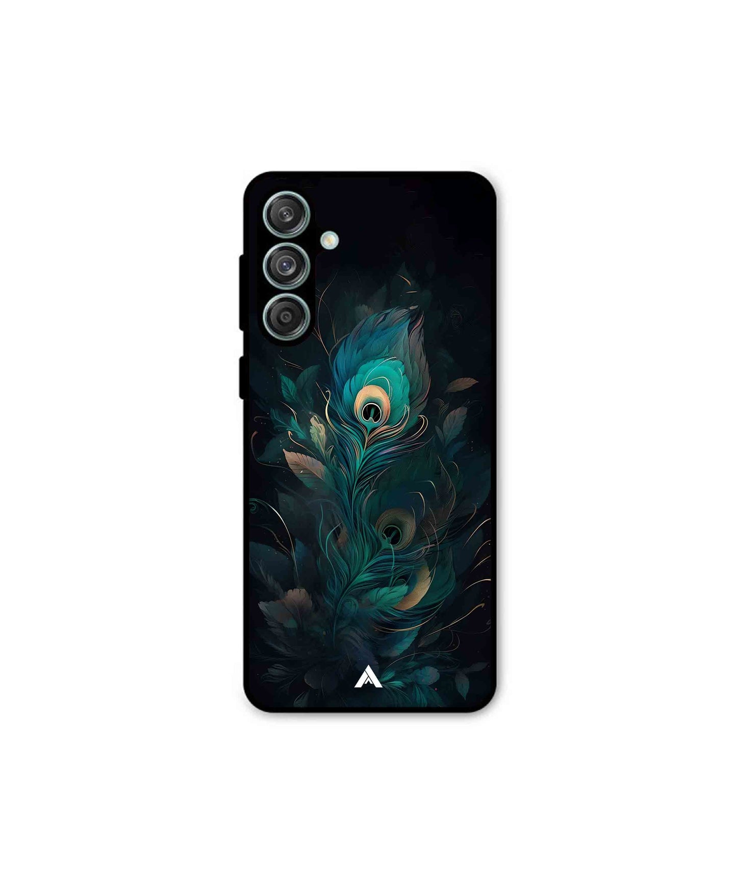 Krishna Mor Punkh Metal Back Cover Phone Case for Samsung Galaxy M55